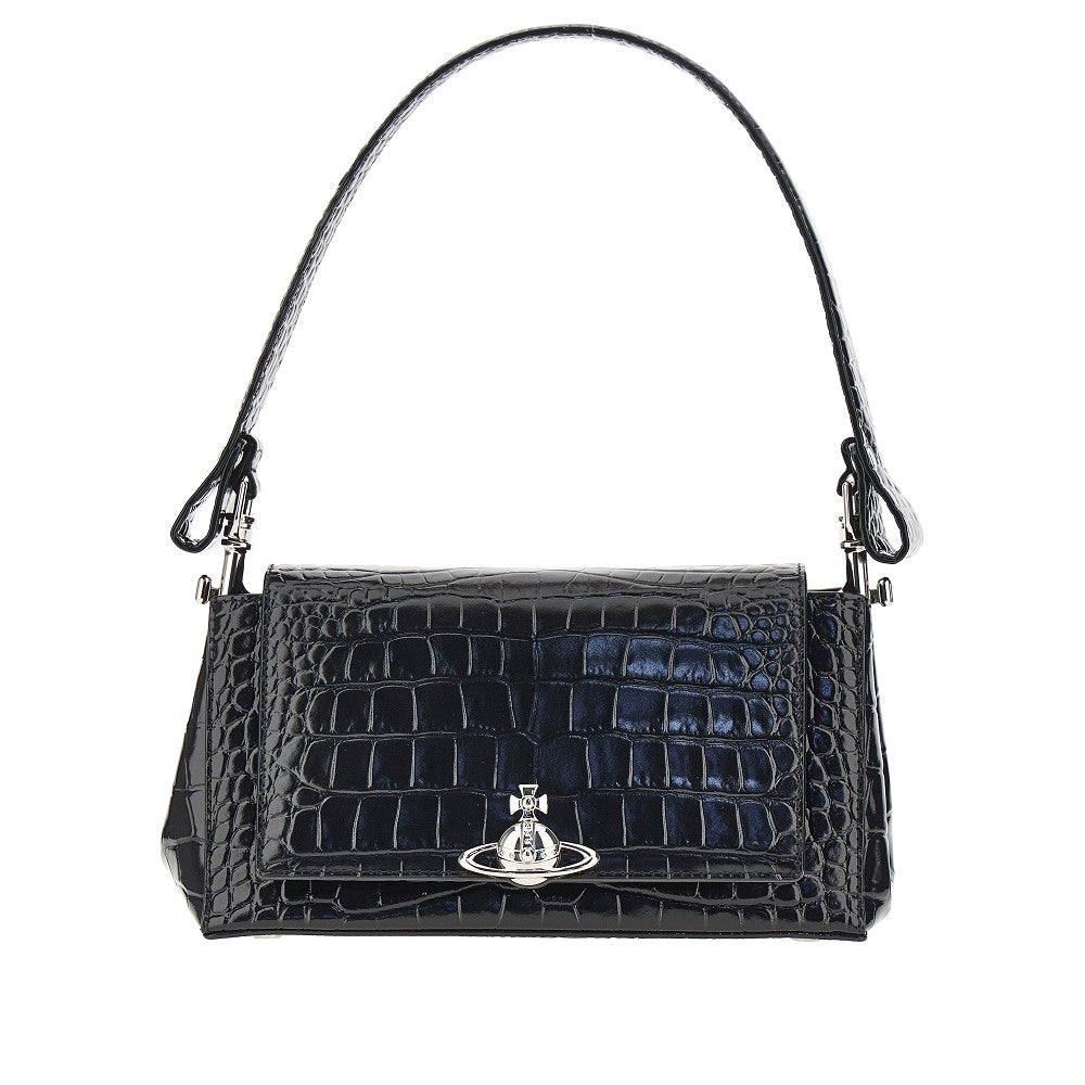 Vivienne Westwood Women Croco-Embossed Leather Medium 'Hazel' Bag VIVIENNE WESTWOOD