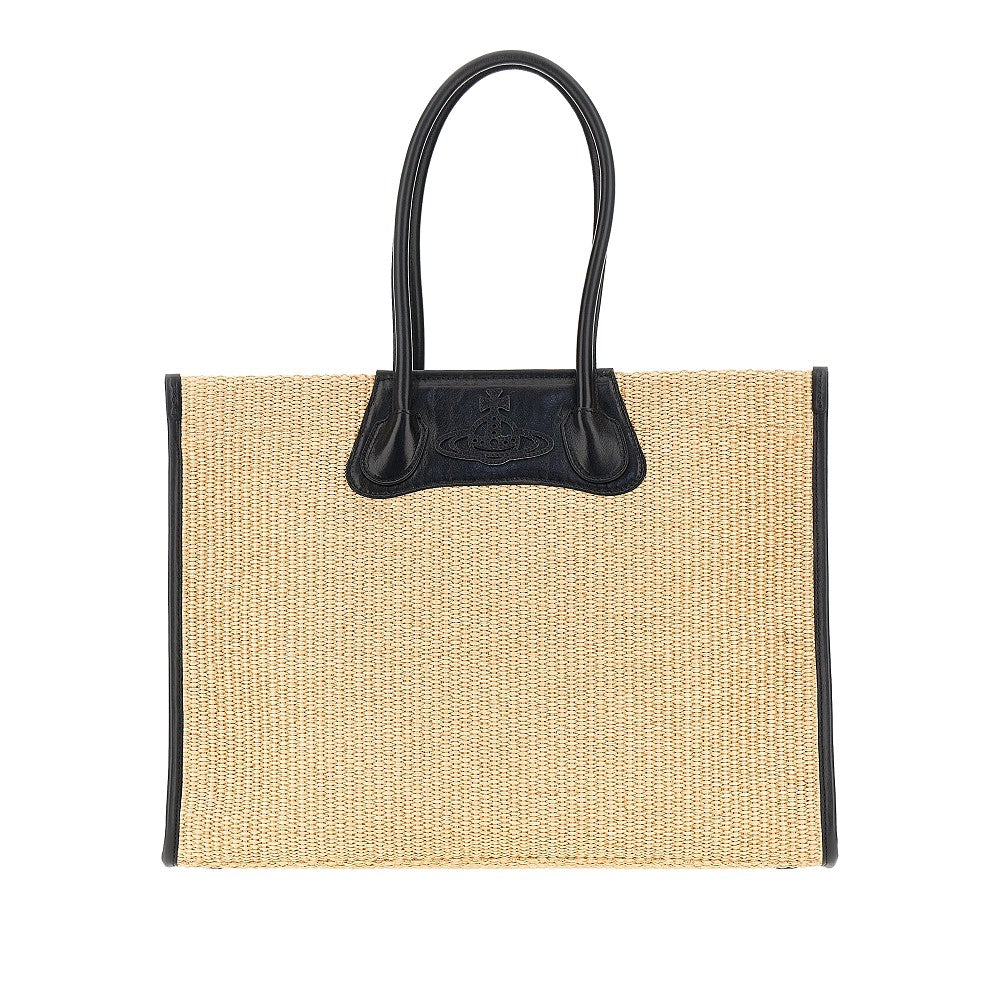 Vivienne Westwood Women 'Troy' Weaved Raffia Tote Bag VIVIENNE WESTWOOD