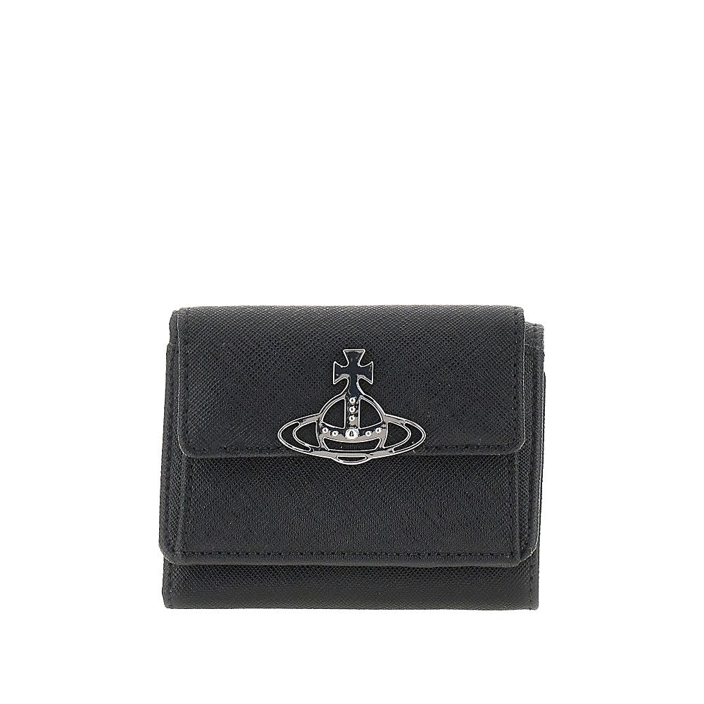 Vivienne Westwood Women Saffiano Leather Small Wallet VIVIENNE WESTWOOD