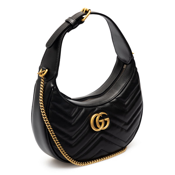 Gucci Women Gg Marmont Mini Half Moon Bag