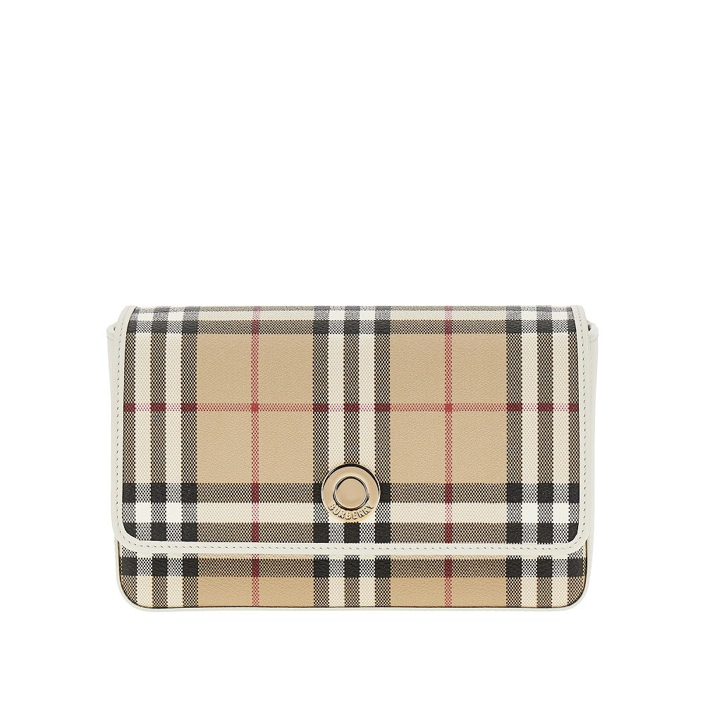 Burberry Women Check Coated Canvas 'Hampshire' Bag BURBERRY