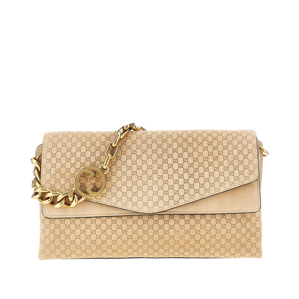 Gucci Women Leather Bag With Gg Interlock Chain GUCCI