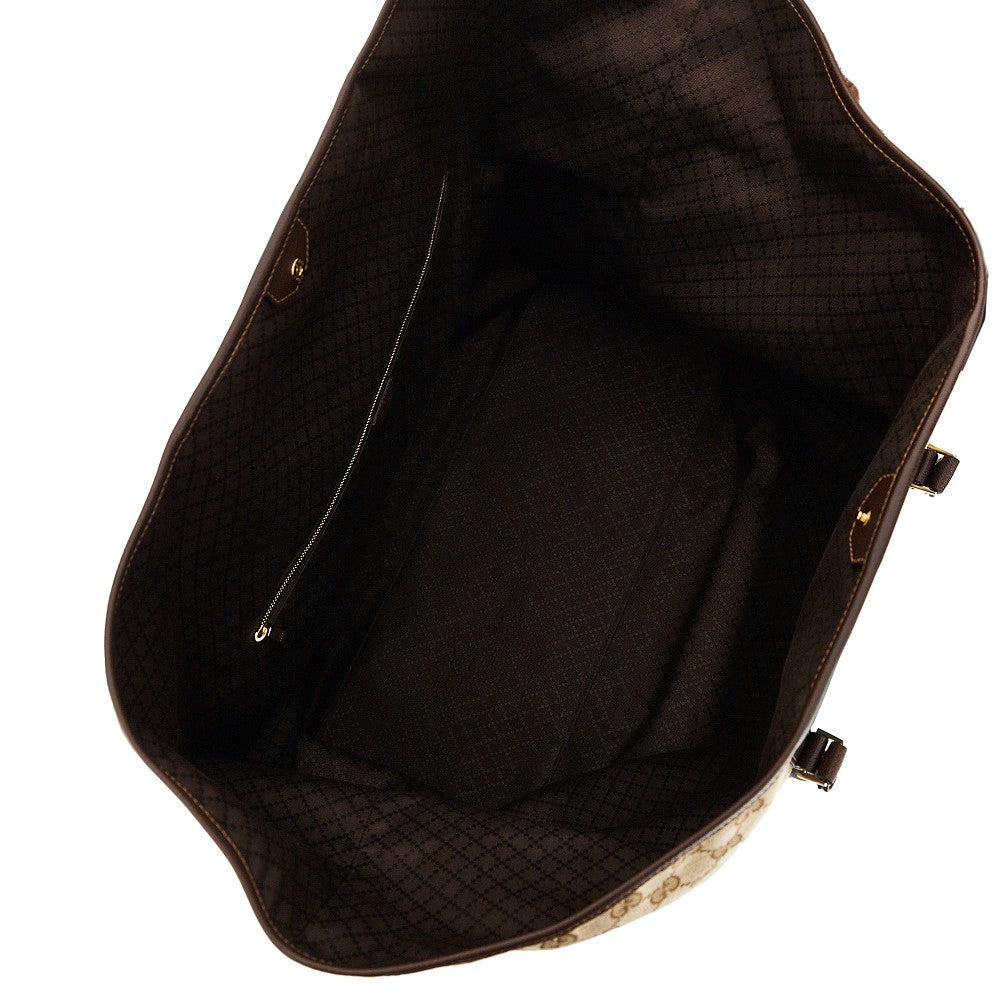 Gucci Men Gg Fabric Bag With Web Ribbon GUCCI