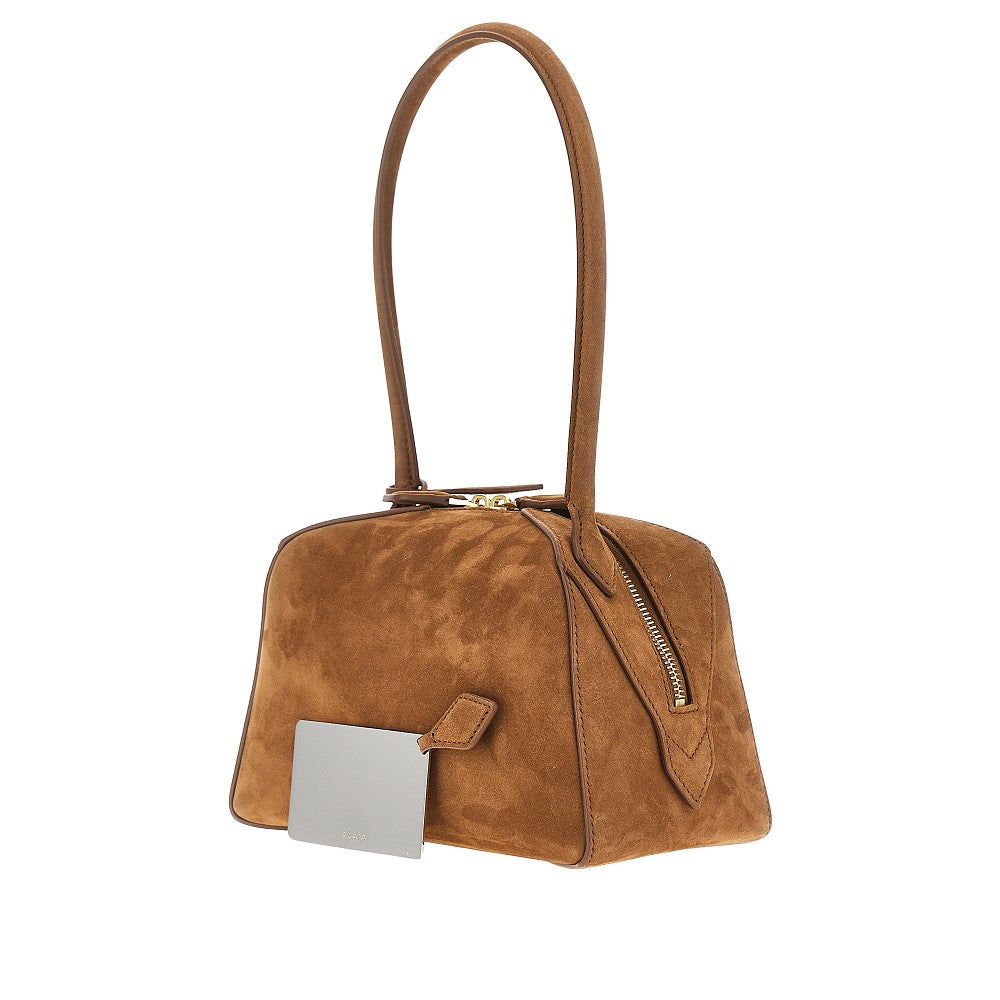 Alaia Women Nubuck Leather Small 'Le Bouledogue' Bag ALAIA