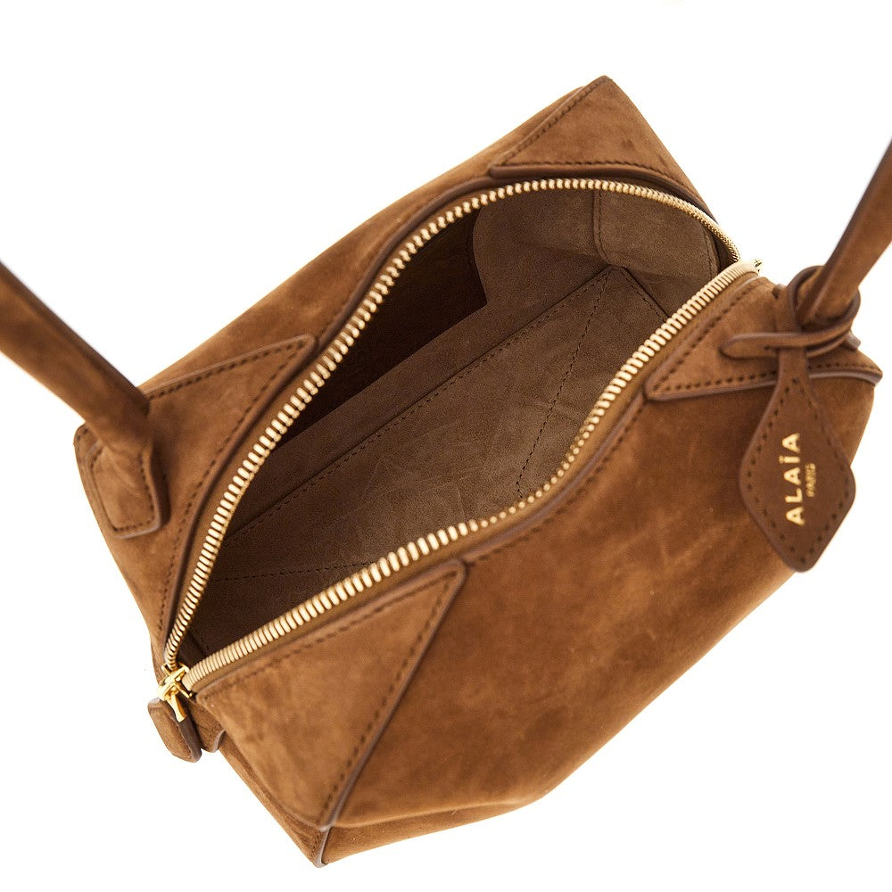Alaia Women Nubuck Leather Small 'Le Bouledogue' Bag ALAIA