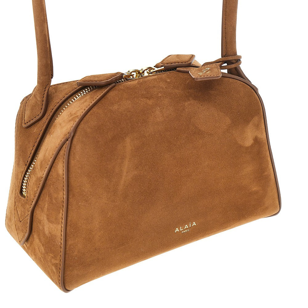 Alaia Women Nubuck Leather Small 'Le Bouledogue' Bag ALAIA