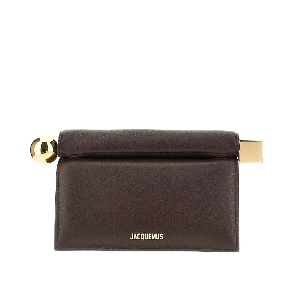 Jacquemus Women Nappa Leather 'Rond Carré' Clutch JACQUEMUS