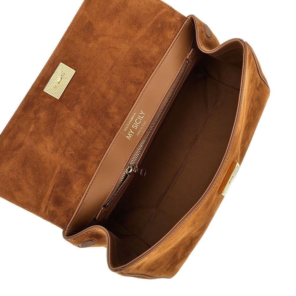 Dolce&Gabbana Women Suede Leather 'My Sicily' Handbag DOLCE & GABBANA