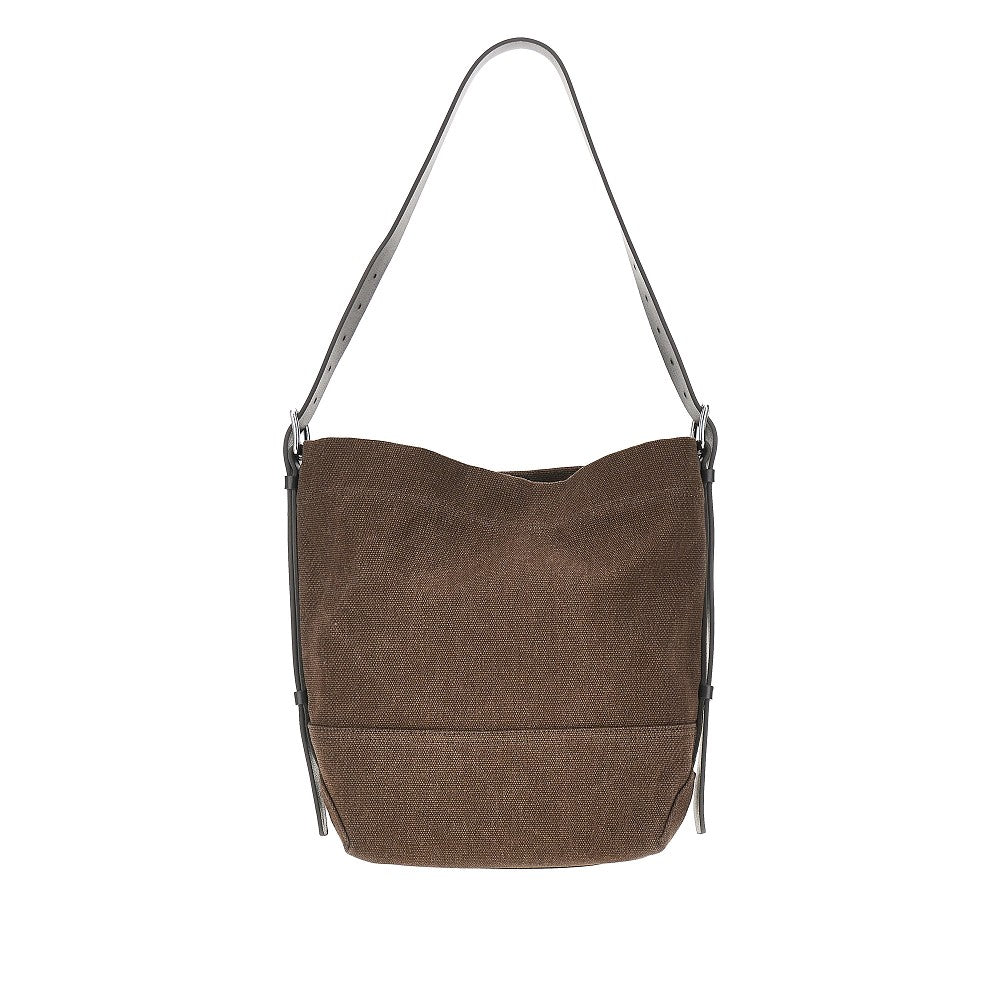 Lemaire Women Small 'Belted' Canvas Tote Bag LEMAIRE