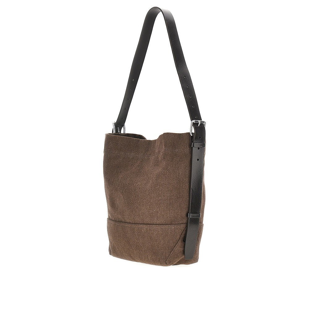 Lemaire Women Small 'Belted' Canvas Tote Bag LEMAIRE
