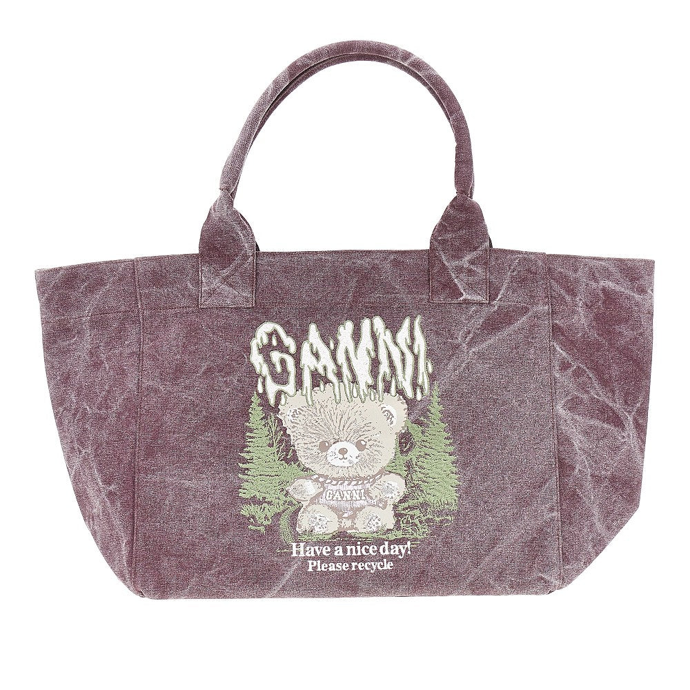 Ganni Women 'Forest Teddy' Large Tote Bag GANNI