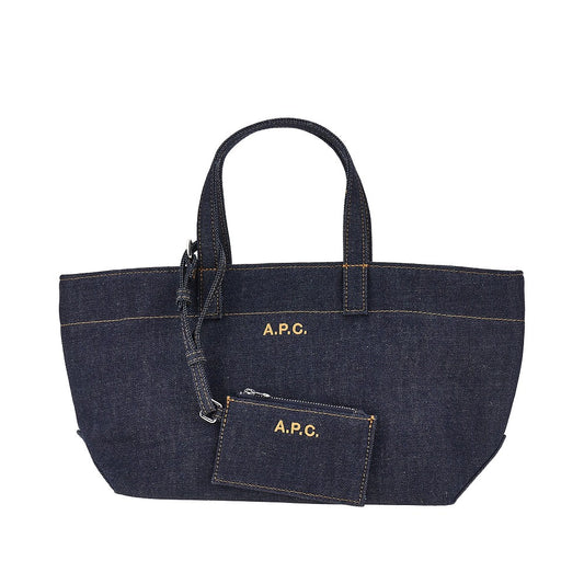 A.P.C. Women Denim Small 'Le Drummer Toile' Bag A.P.C.