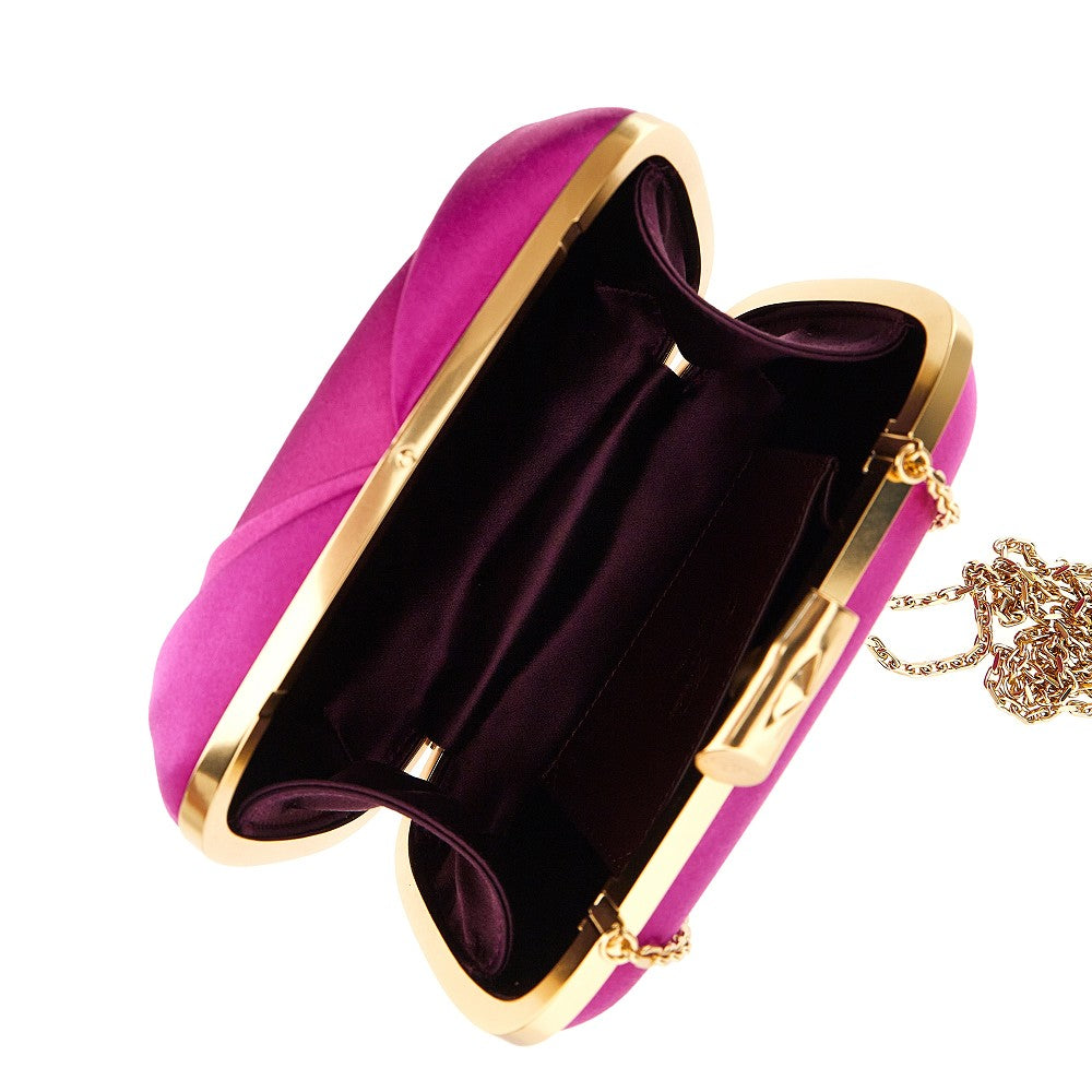 Roger Vivier Women 'Rose Vivier' Satin Clutch ROGER VIVIER