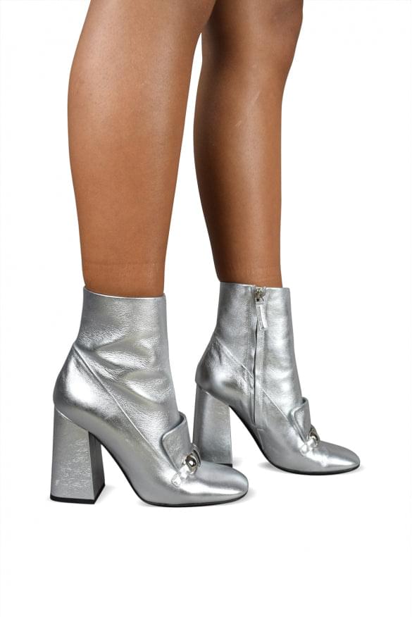 Burberry Women Burberry Women Silver Brabant Boots BURBERRY