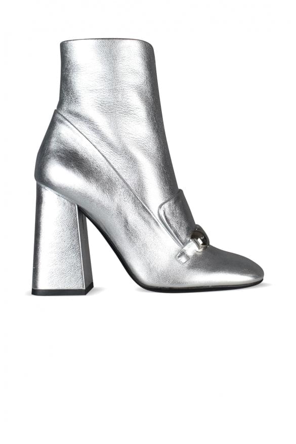 Burberry Women Burberry Women Silver Brabant Boots BURBERRY
