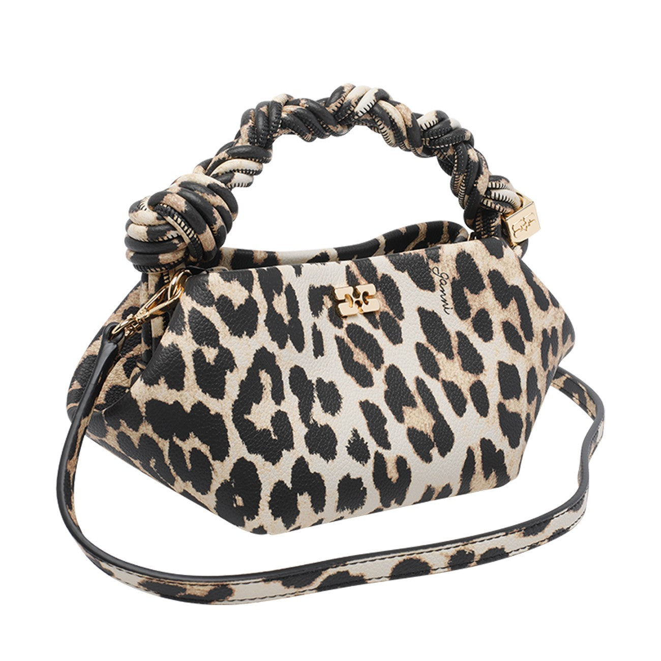 Ganni Women Bou Mini Grained Printed Bag GANNI
