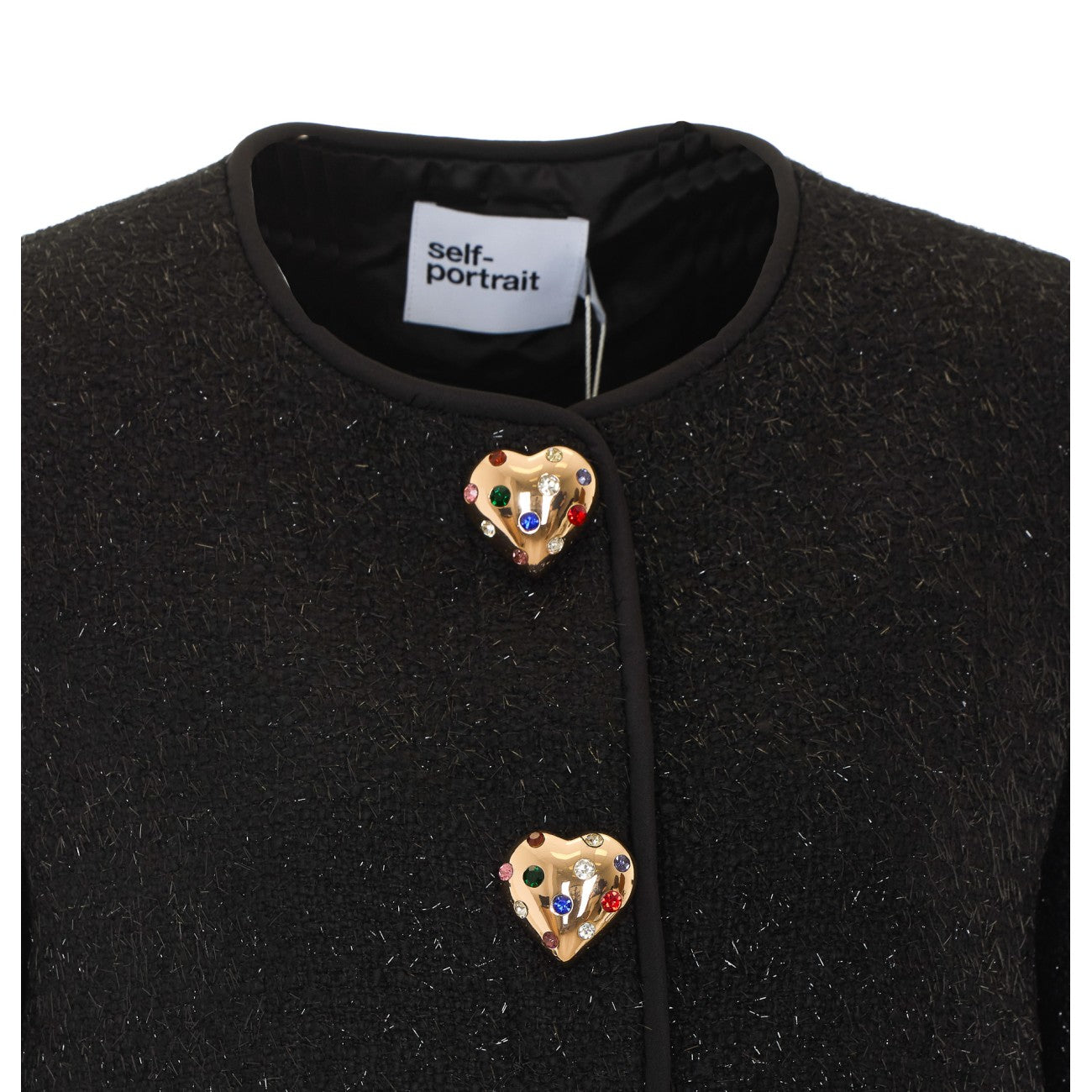 Self Portrait Women Boucle' Fur Jacket SELF-PORTRAIT