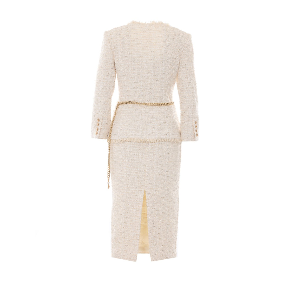 Self Portrait Women Boucle' Tailored Chain Midi Dress SELF-PORTRAIT