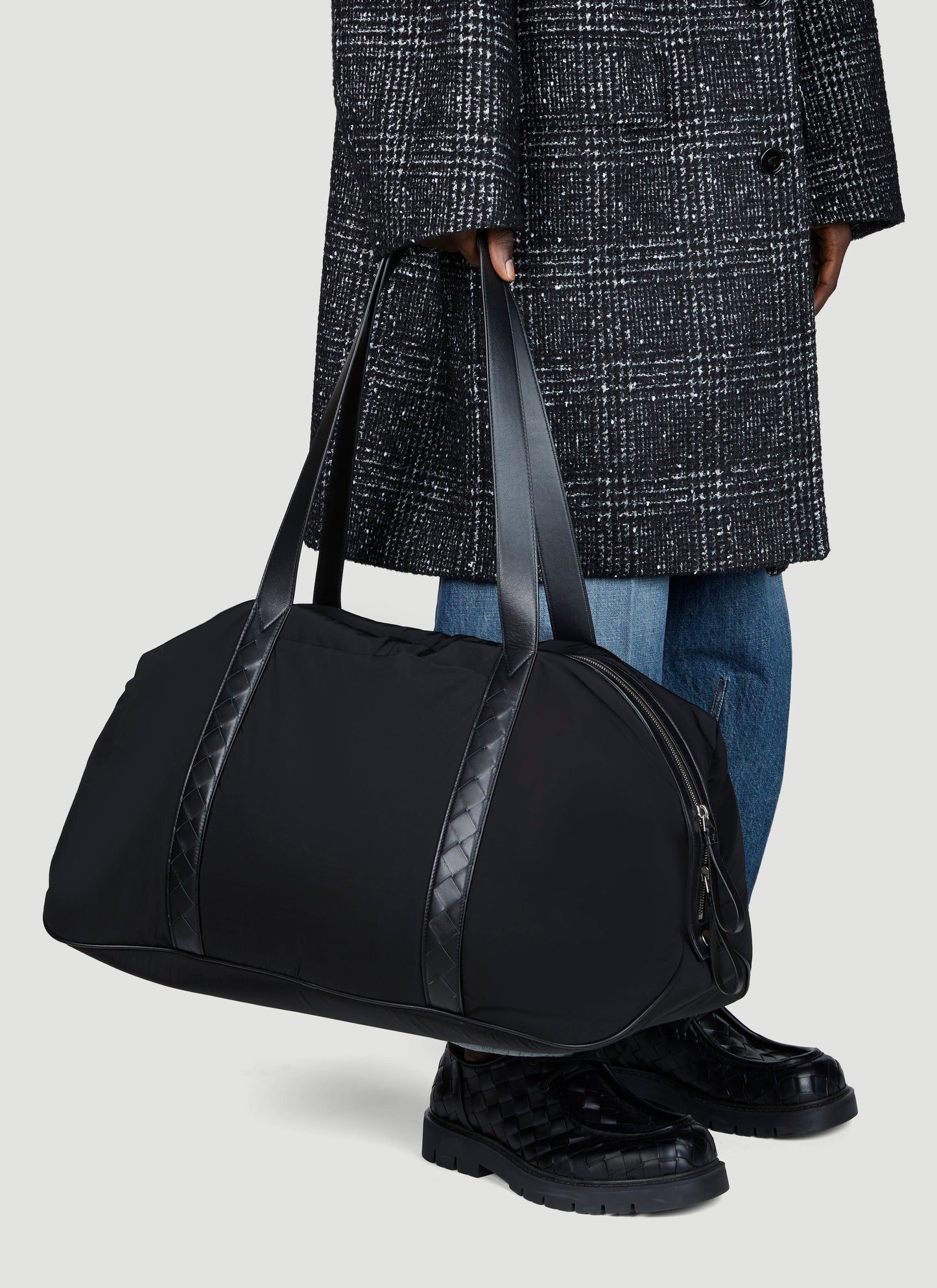 Bottega Veneta Men Leather Trims Duffle Bag BOTTEGA VENETA