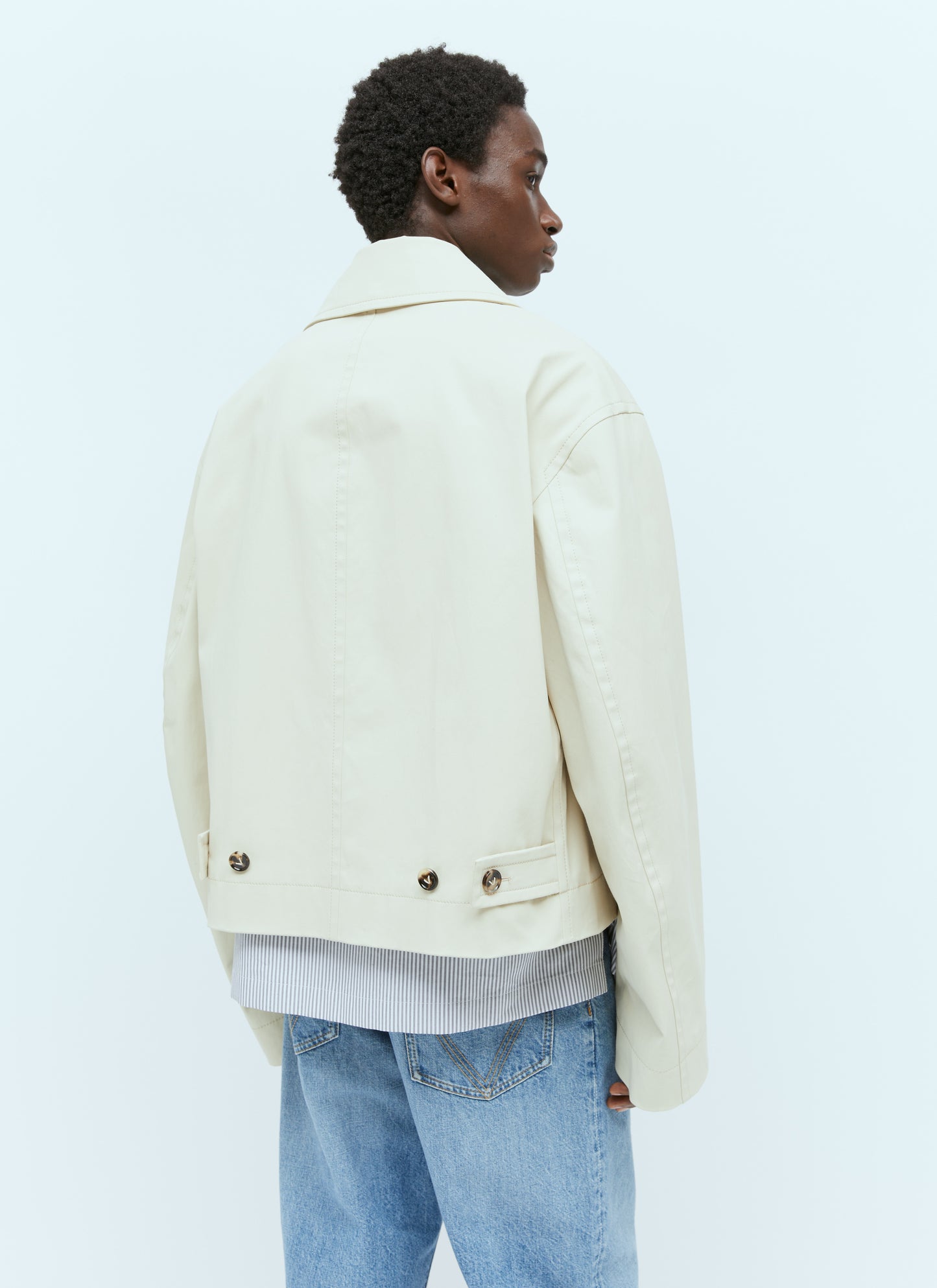 Bottega Veneta Men Canvas Blouson Jacket BOTTEGA VENETA