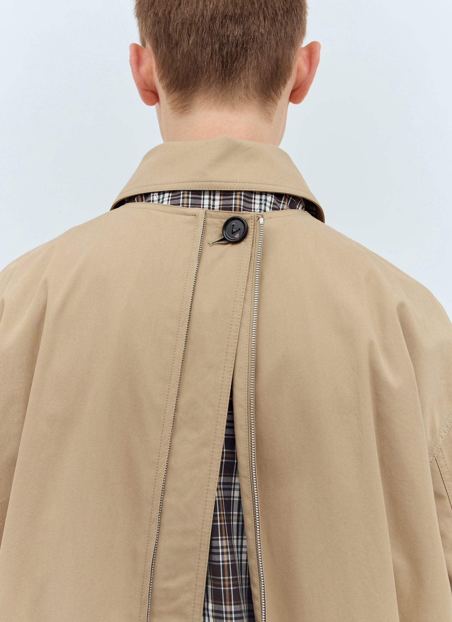 Bottega Veneta Men Cotton Twill Trench Coat BOTTEGA VENETA