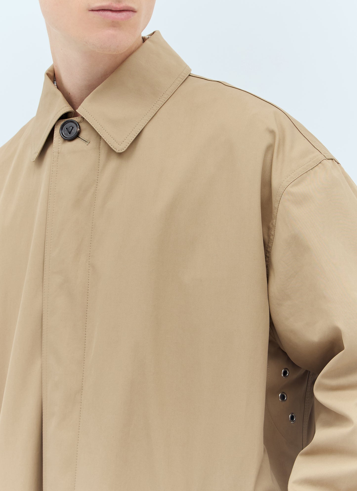 Bottega Veneta Men Cotton Twill Trench Coat BOTTEGA VENETA