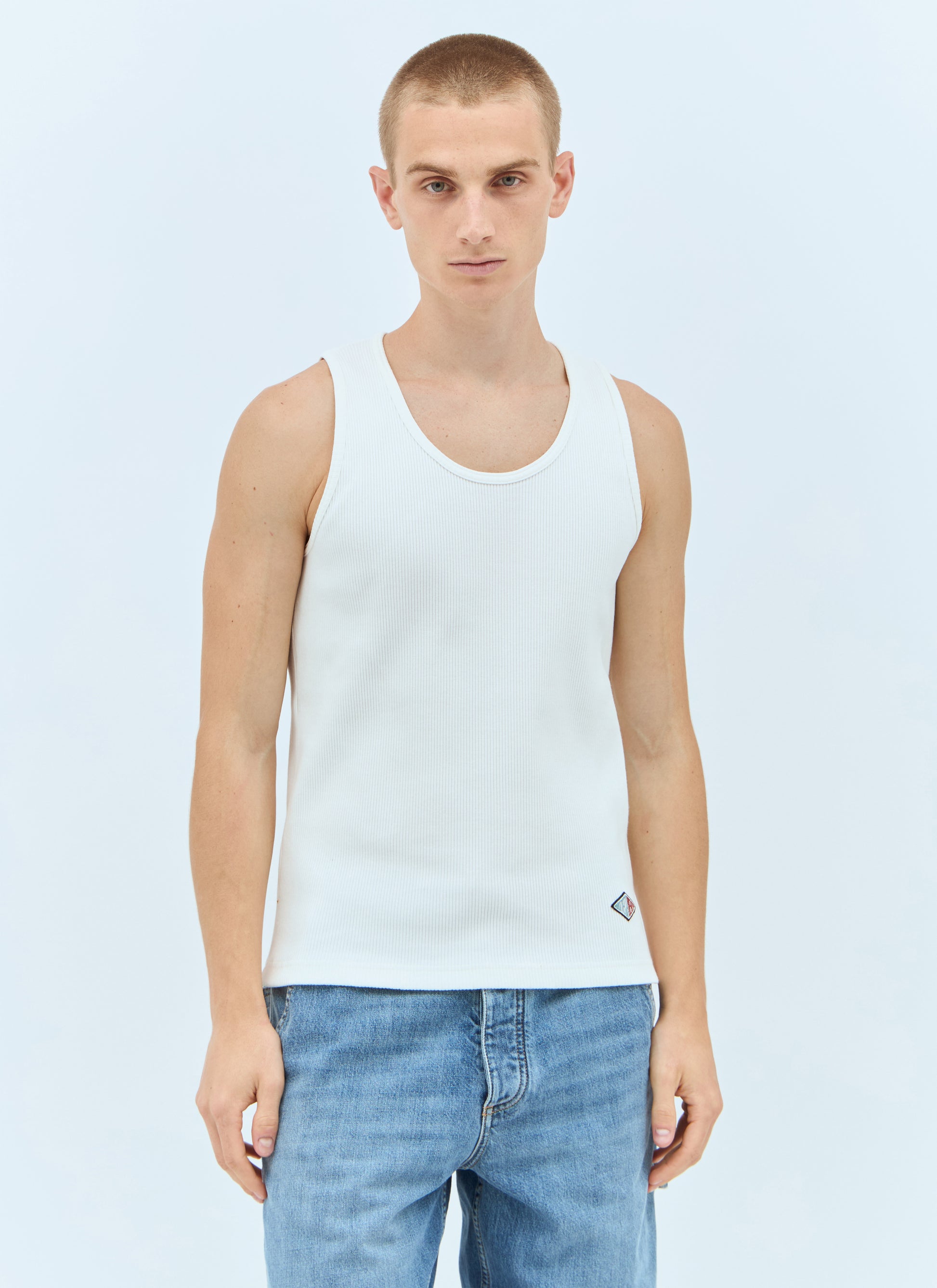 Bottega Veneta Men Rib Jersey Tank Top BOTTEGA VENETA