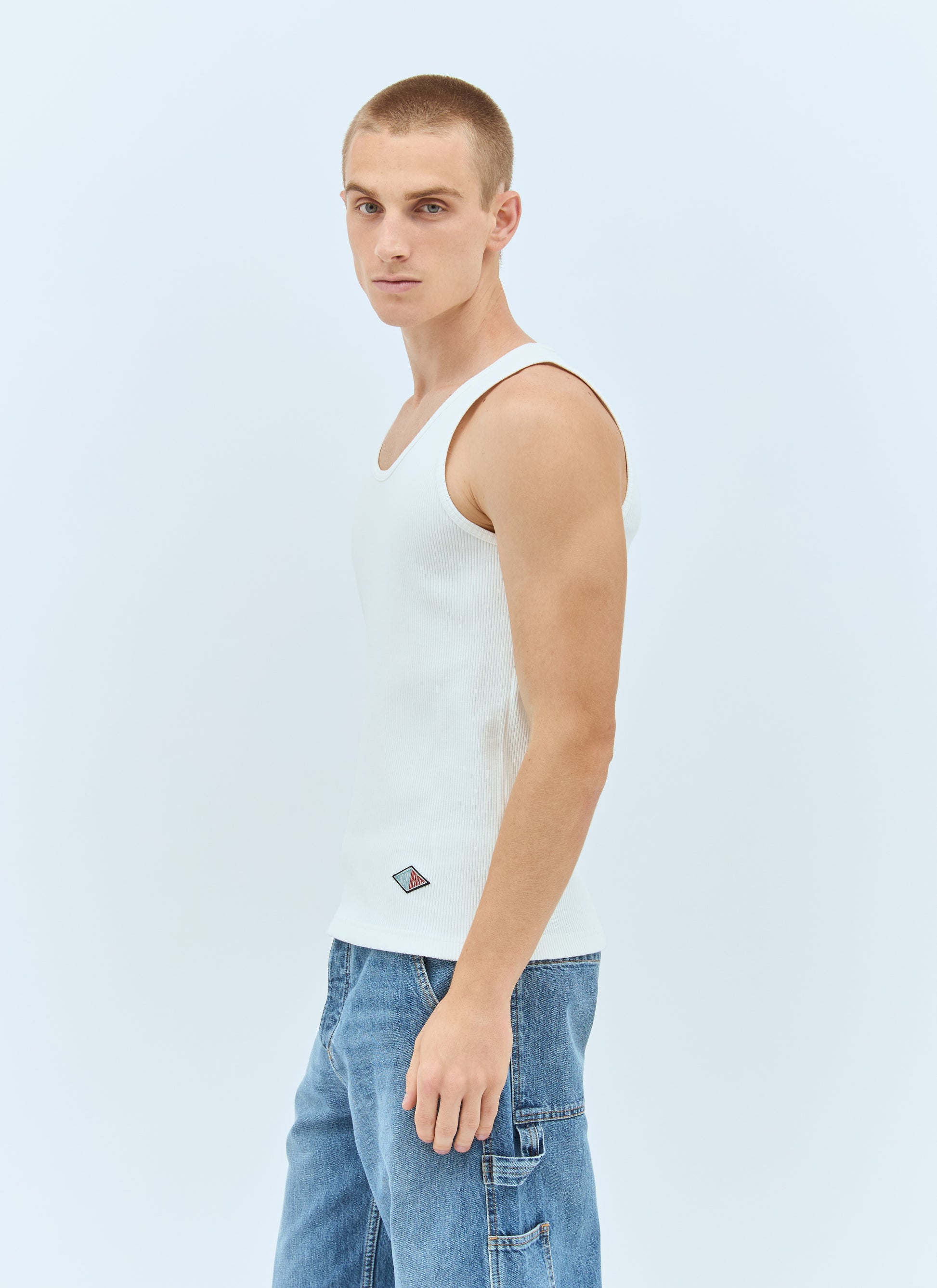 Bottega Veneta Men Rib Jersey Tank Top BOTTEGA VENETA