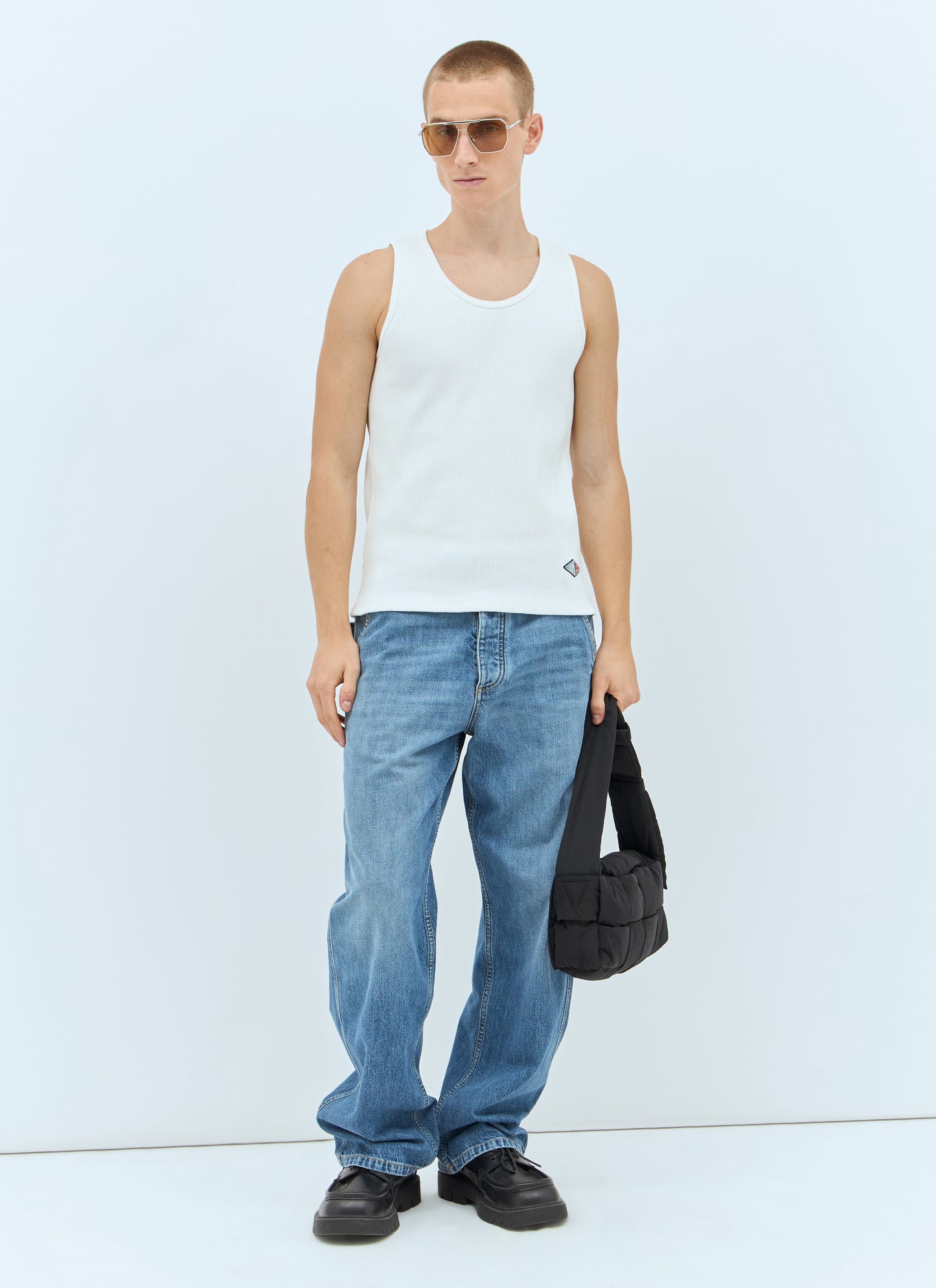 Bottega Veneta Men Rib Jersey Tank Top BOTTEGA VENETA