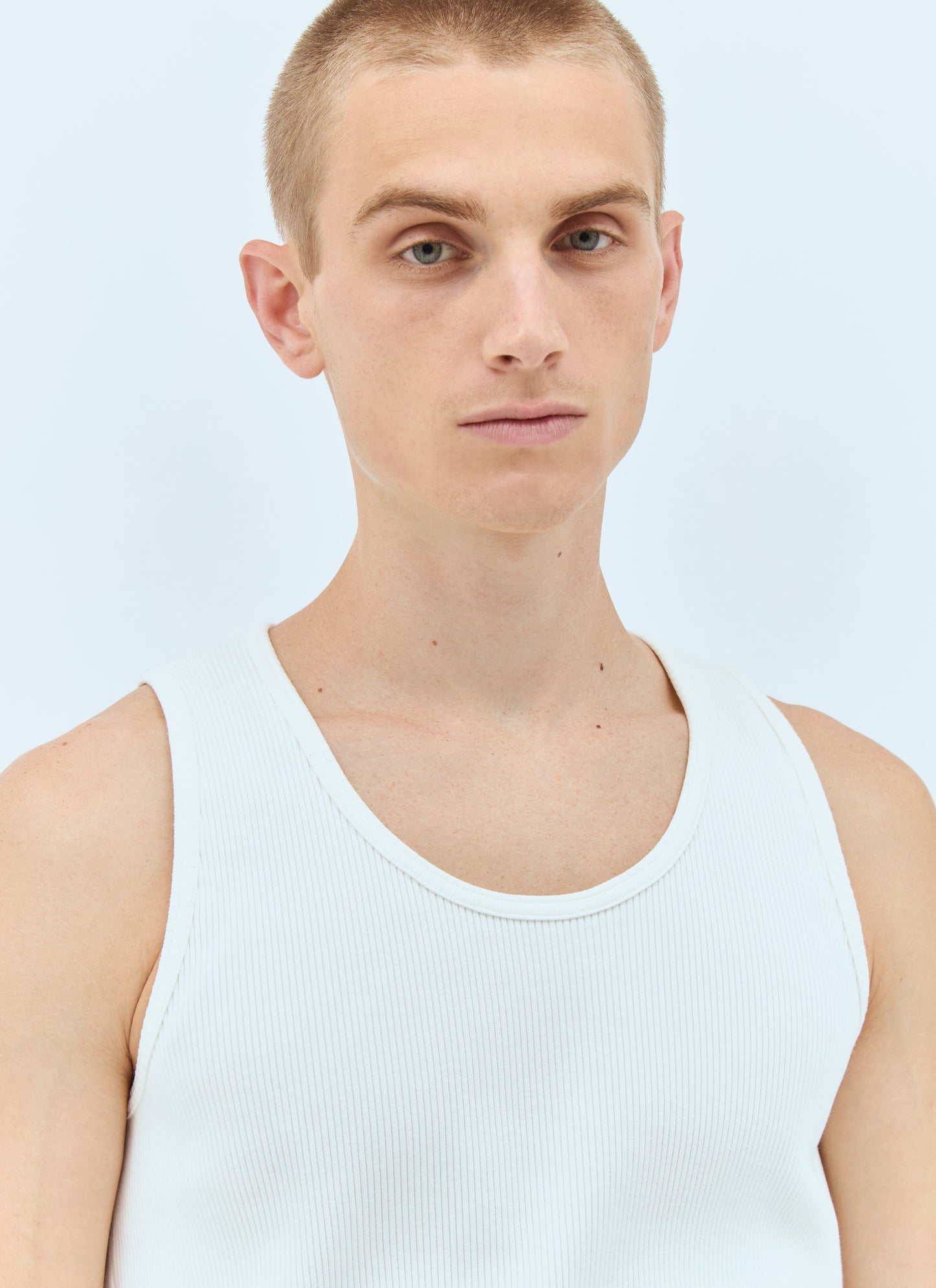 Bottega Veneta Men Rib Jersey Tank Top BOTTEGA VENETA