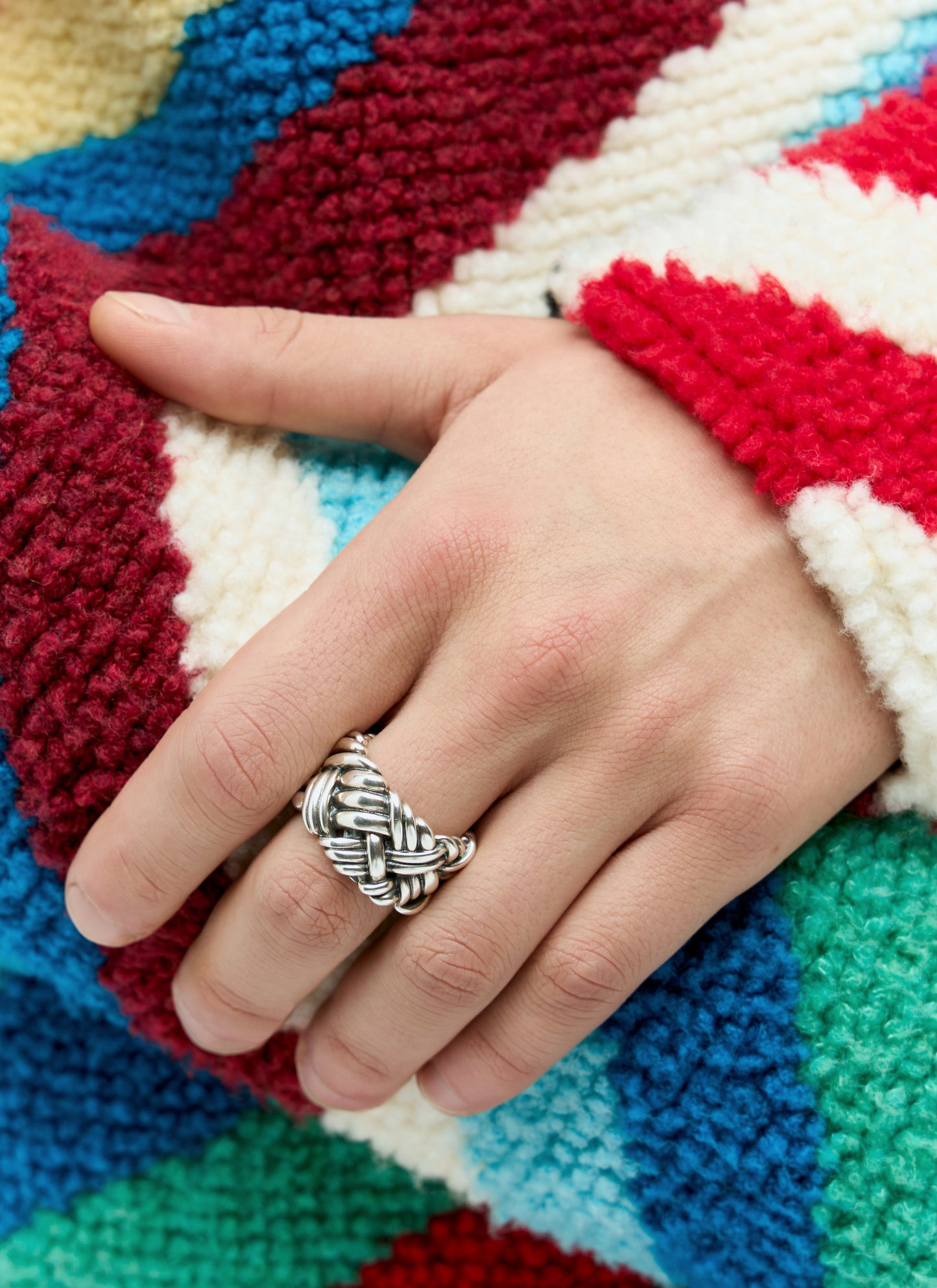 Bottega Veneta Men Intreccio Ring BOTTEGA VENETA