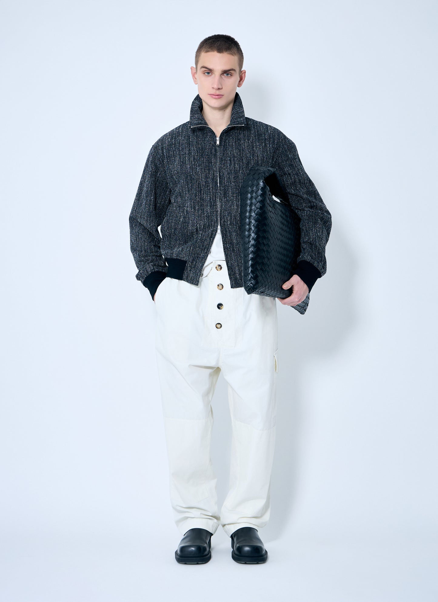 Bottega Veneta Men Light Cotton Twill Pants BOTTEGA VENETA
