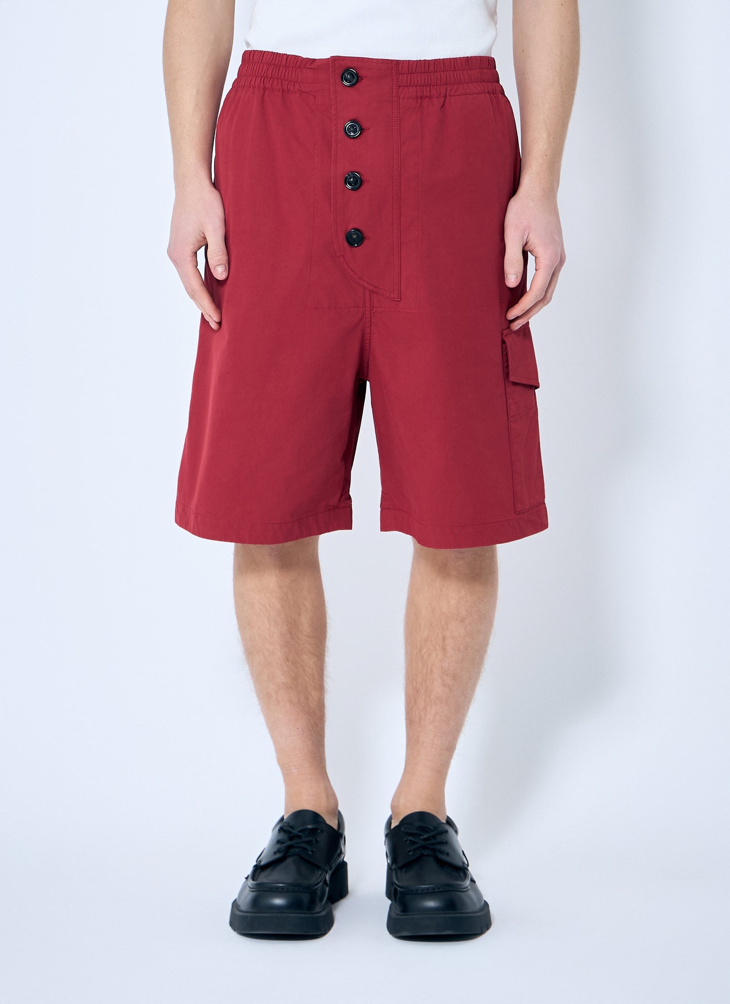 Bottega Veneta Men Light Cotton Twill Shorts BOTTEGA VENETA