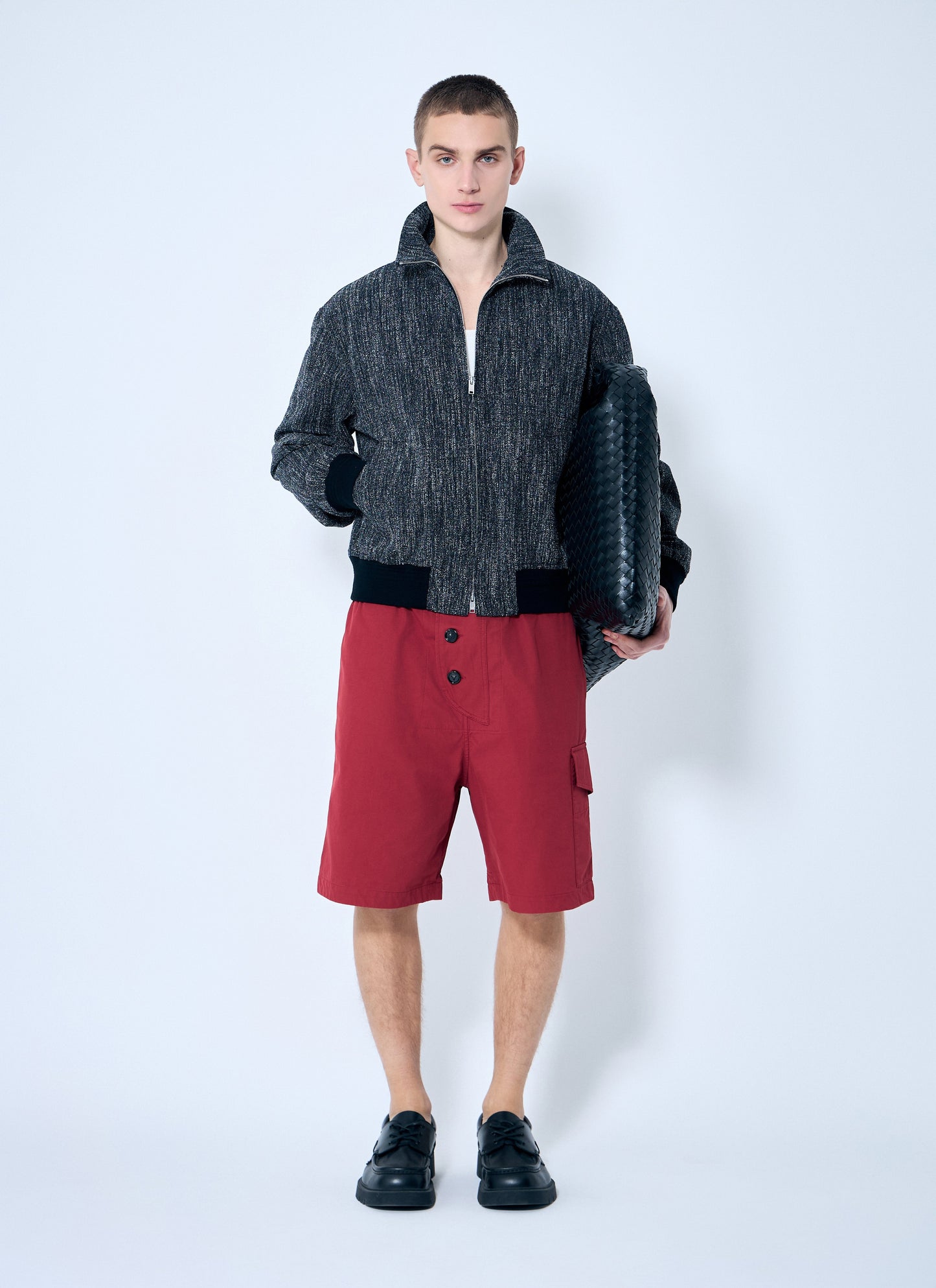 Bottega Veneta Men Light Cotton Twill Shorts BOTTEGA VENETA