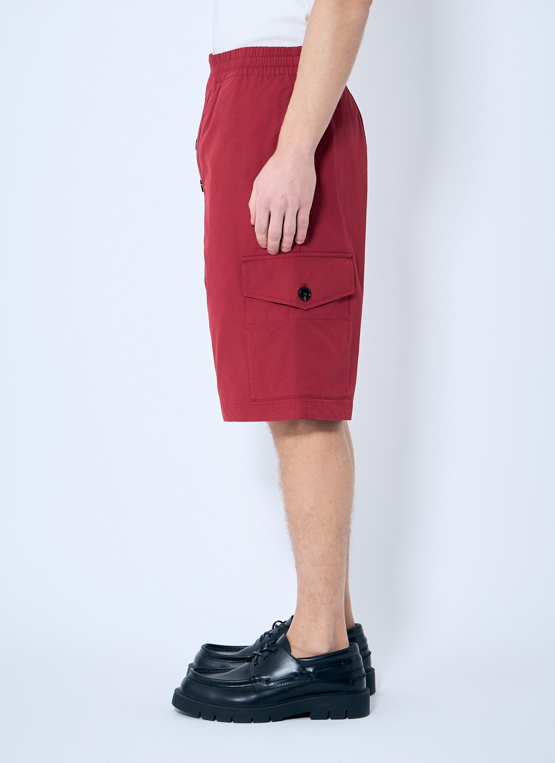 Bottega Veneta Men Light Cotton Twill Shorts BOTTEGA VENETA