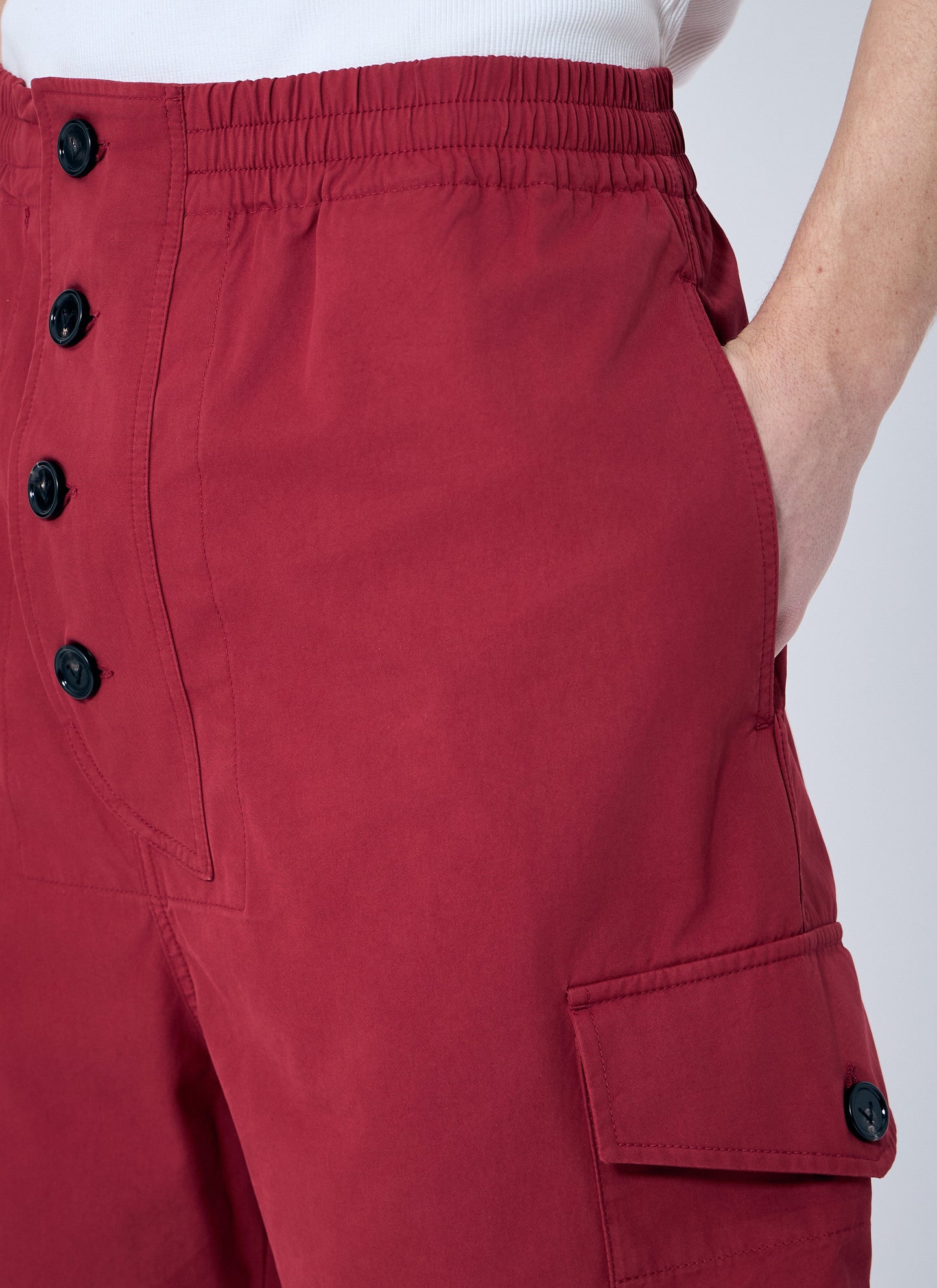 Bottega Veneta Men Light Cotton Twill Shorts BOTTEGA VENETA