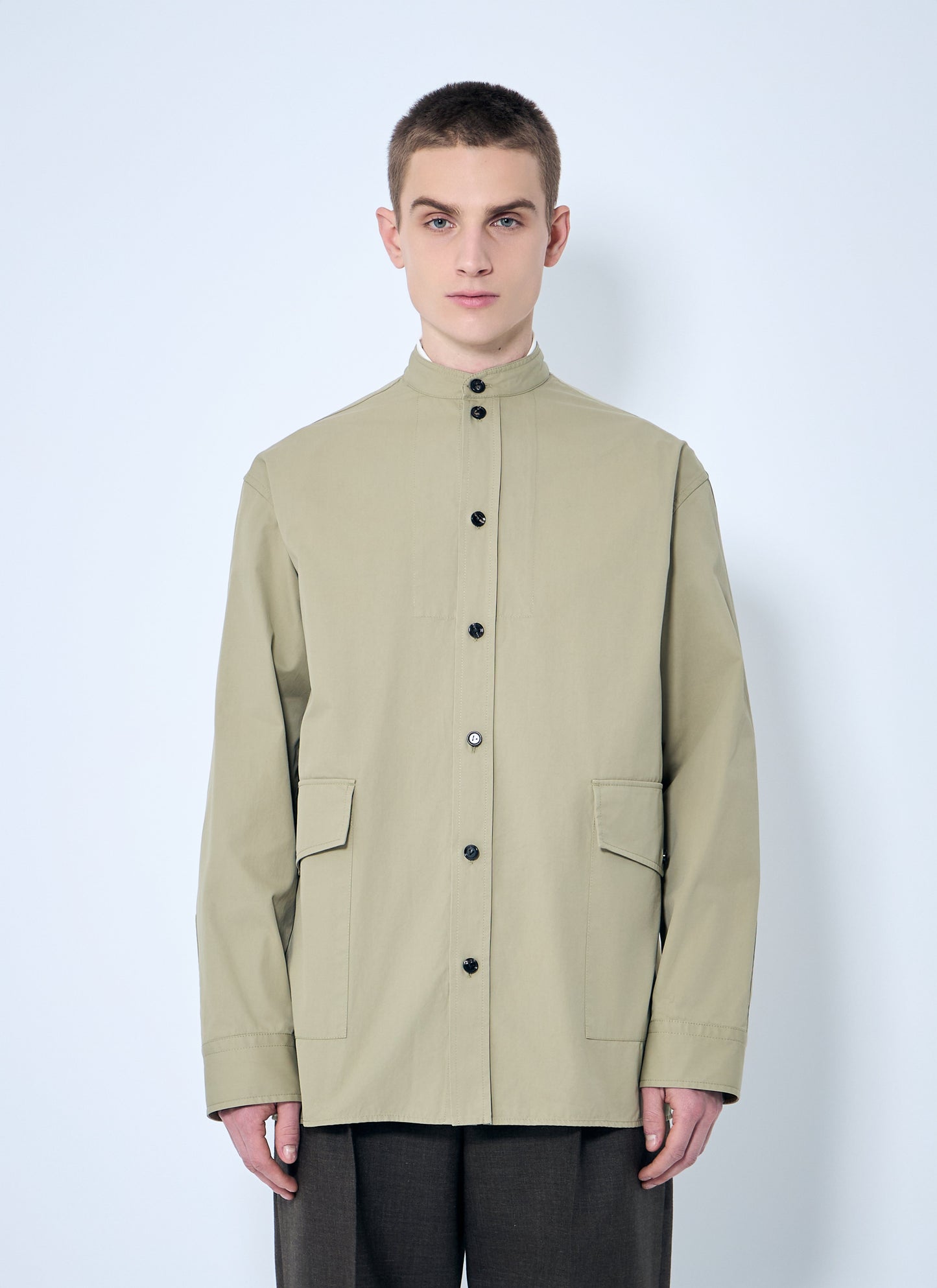 Bottega Veneta Men Light-Cotton Twill Overshirt BOTTEGA VENETA