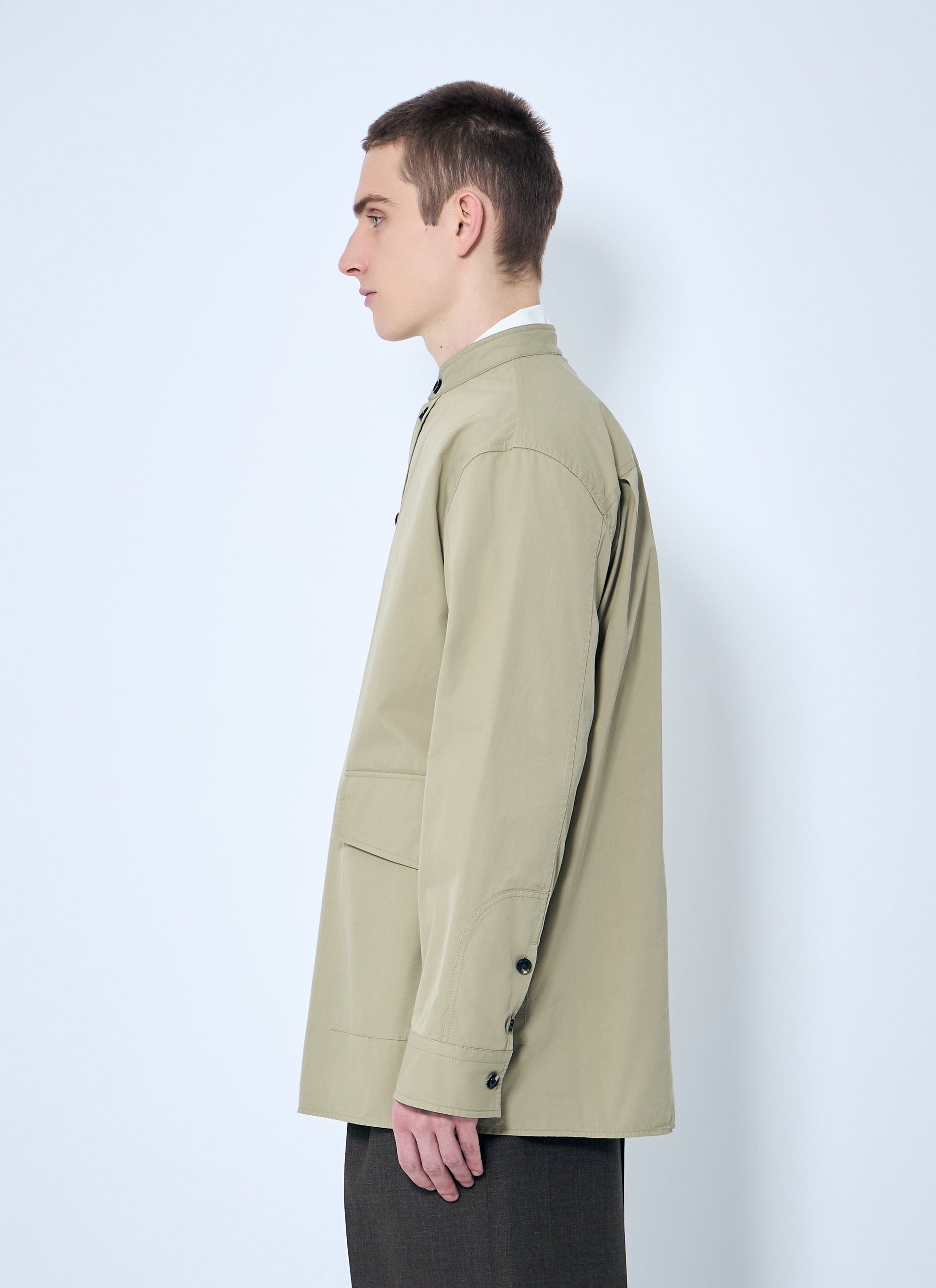 Bottega Veneta Men Light-Cotton Twill Overshirt BOTTEGA VENETA