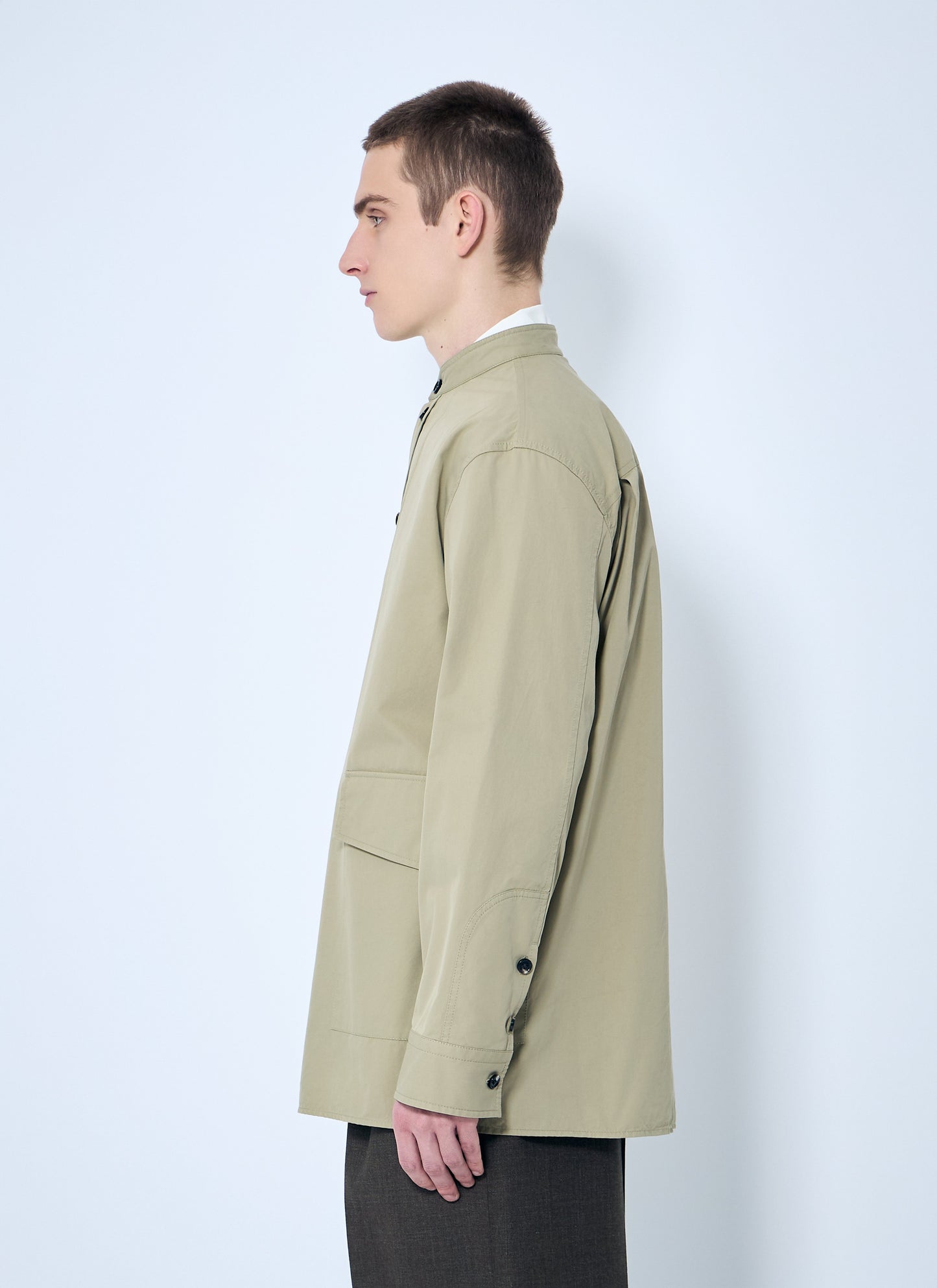 Bottega Veneta Men Light-Cotton Twill Overshirt BOTTEGA VENETA