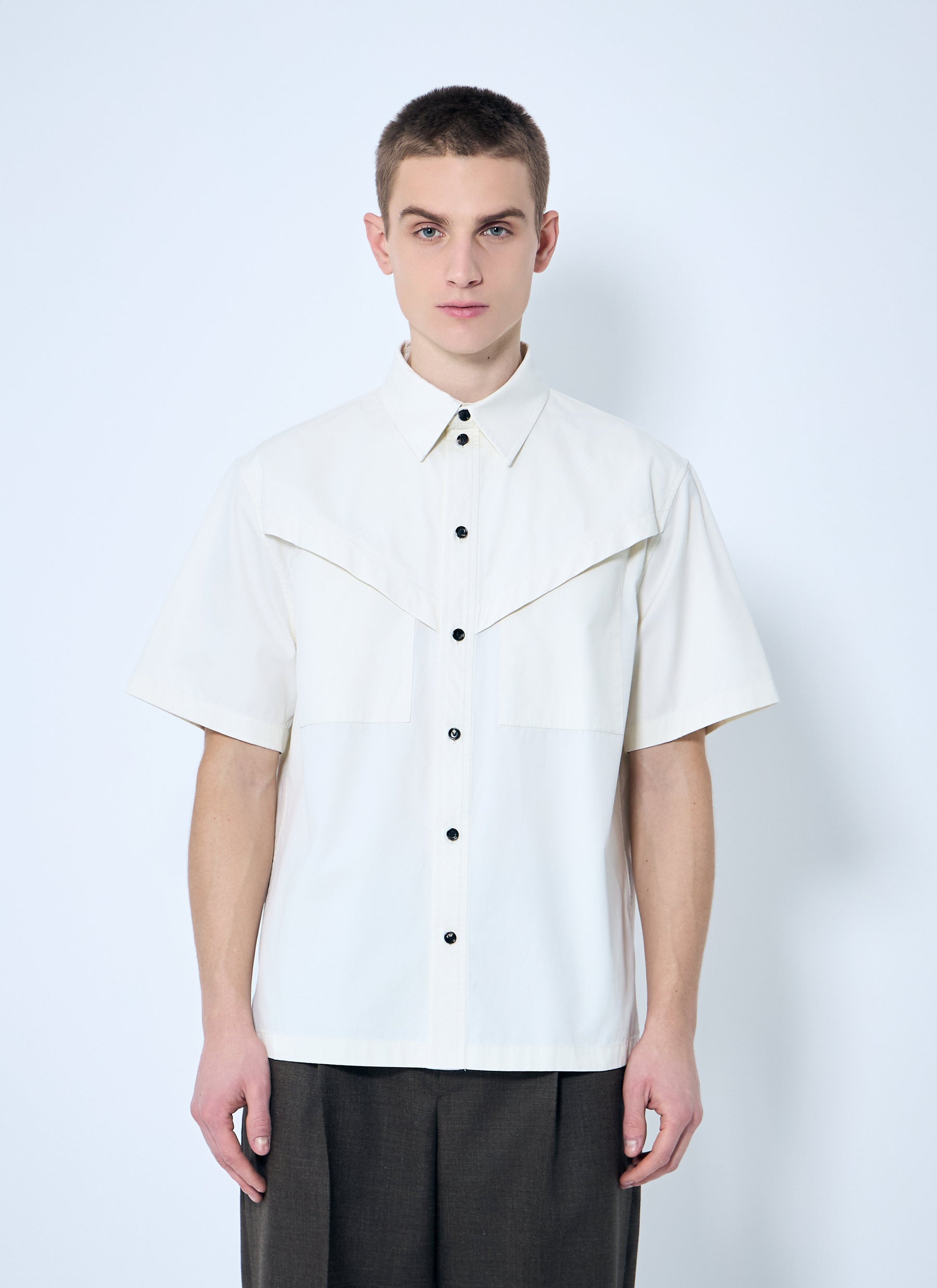 Bottega Veneta Men Light-Cotton Twill Shirt BOTTEGA VENETA
