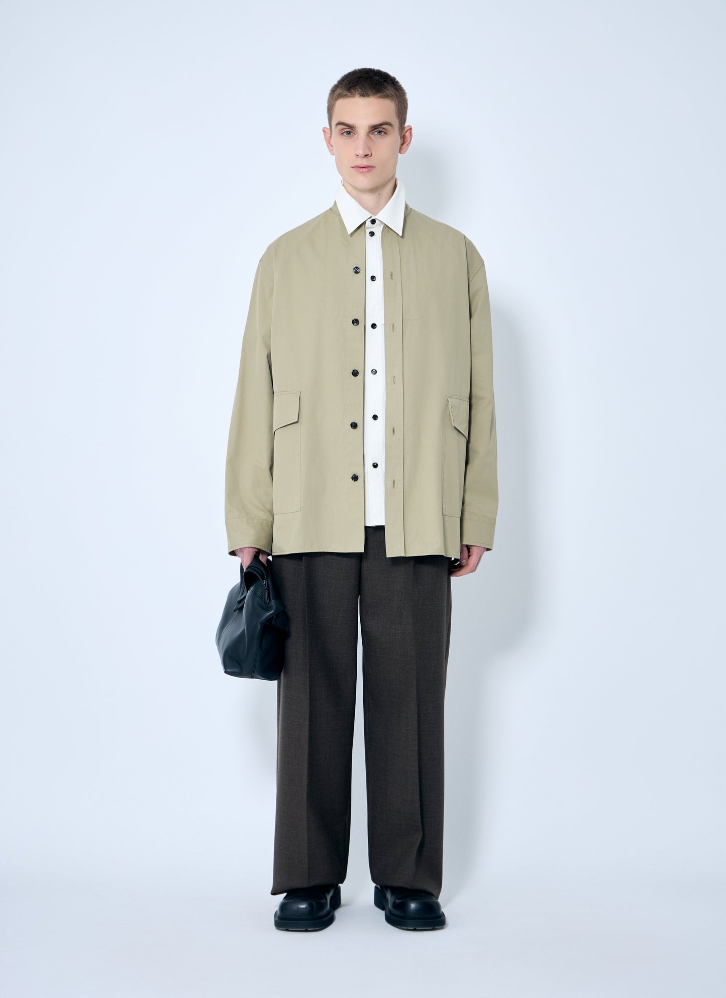 Bottega Veneta Men Light-Cotton Twill Shirt BOTTEGA VENETA