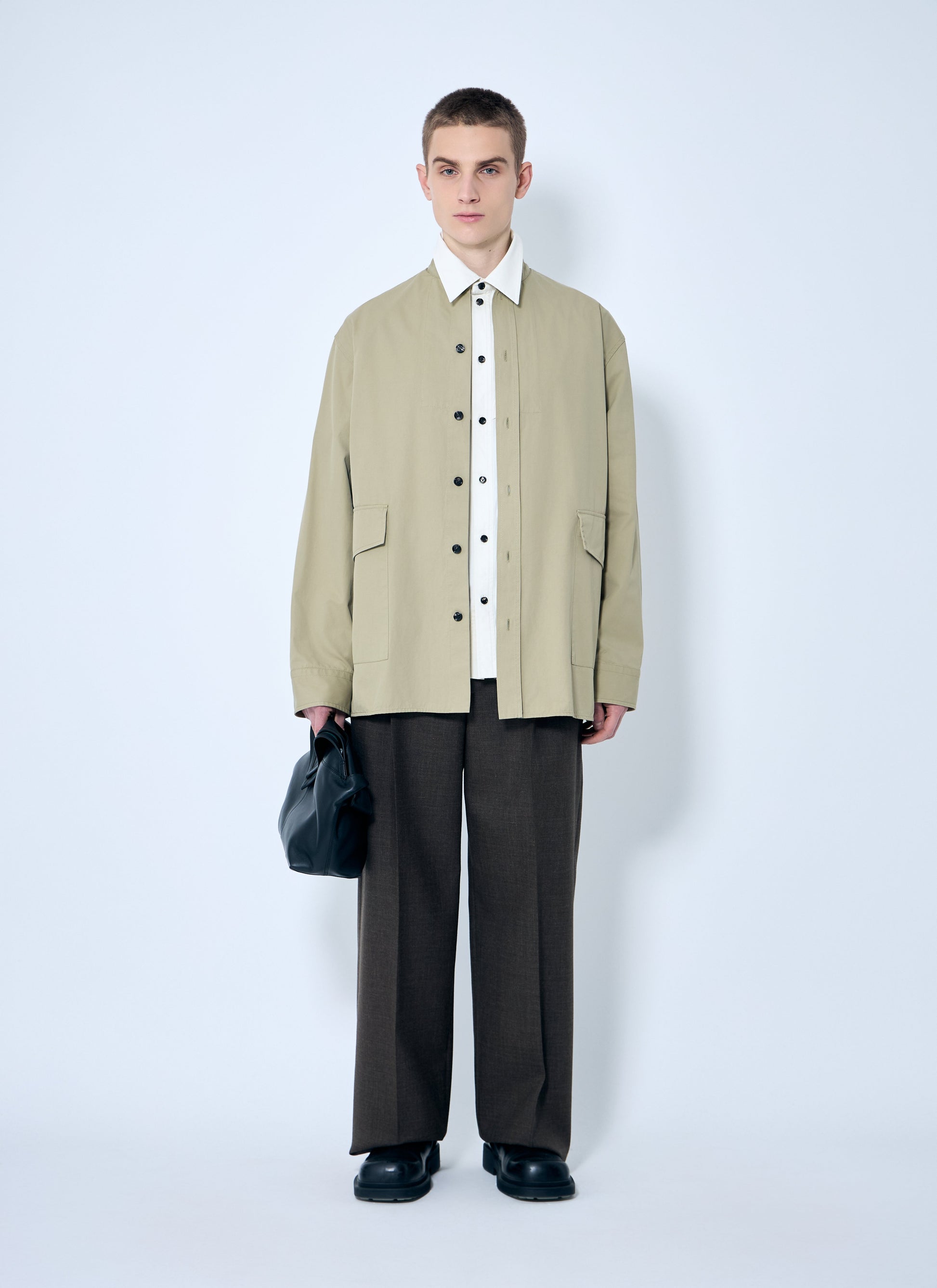 Bottega Veneta Men Light-Cotton Twill Shirt BOTTEGA VENETA