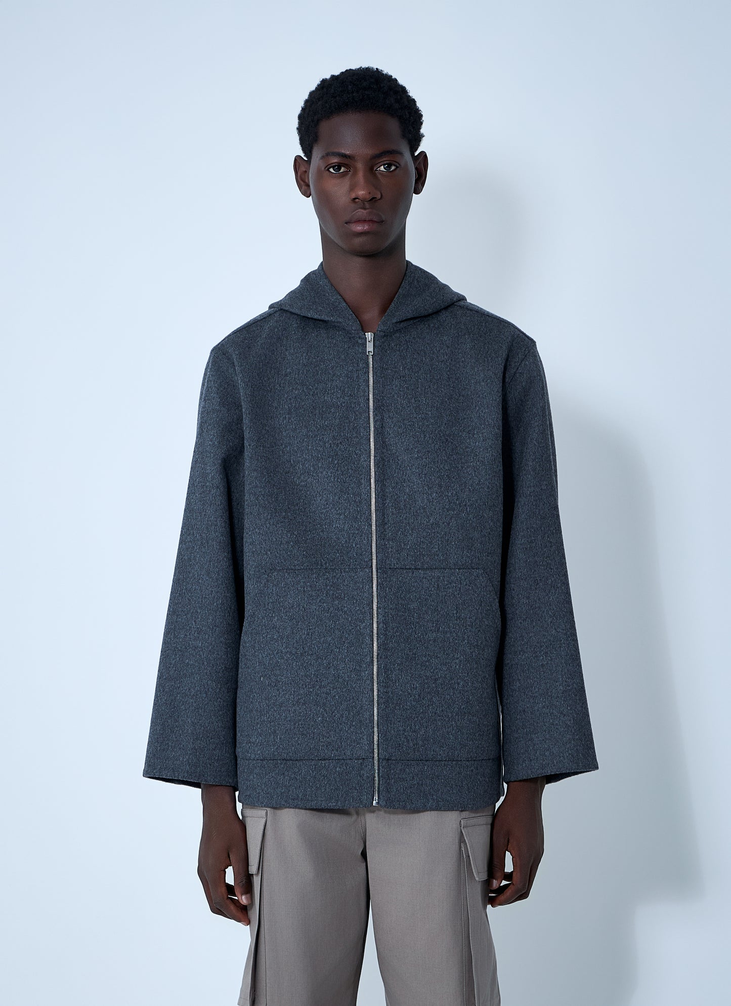 Bottega Veneta Men Double Face Wool Hooded Jacket BOTTEGA VENETA