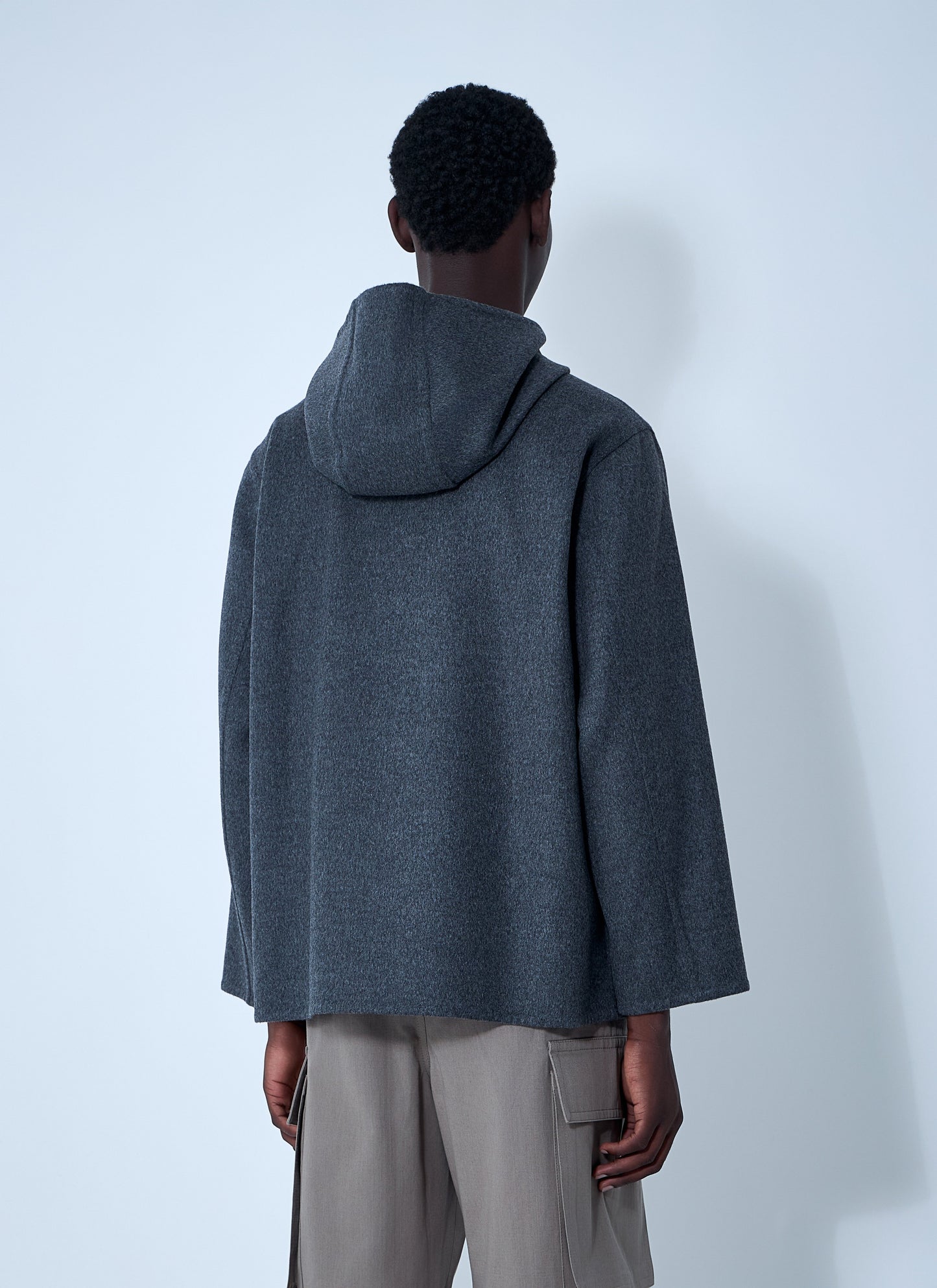 Bottega Veneta Men Double Face Wool Hooded Jacket BOTTEGA VENETA