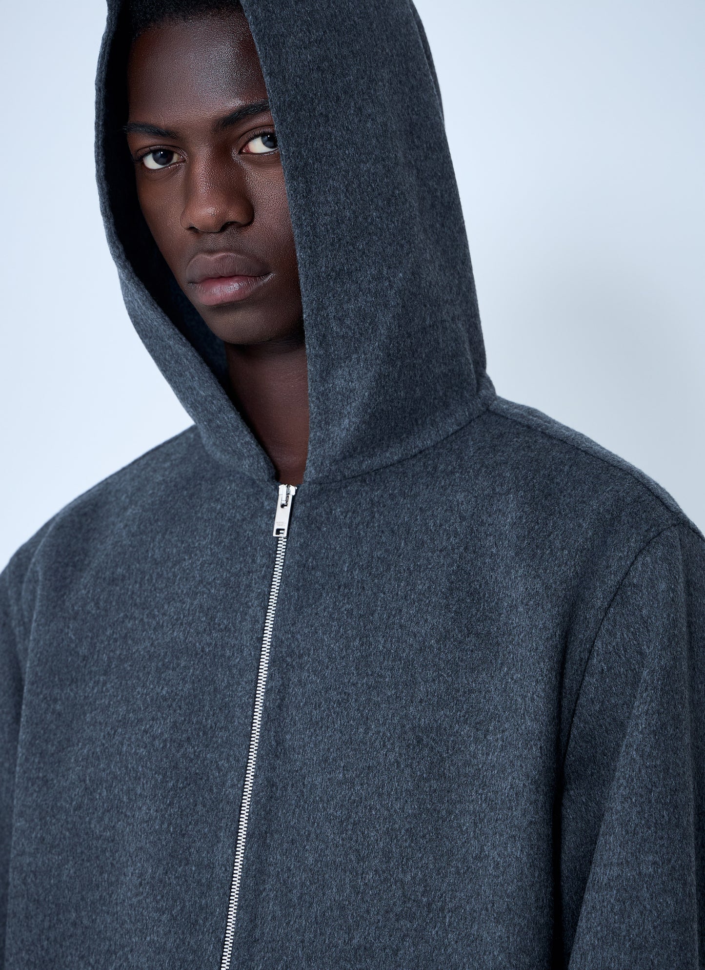 Bottega Veneta Men Double Face Wool Hooded Jacket BOTTEGA VENETA