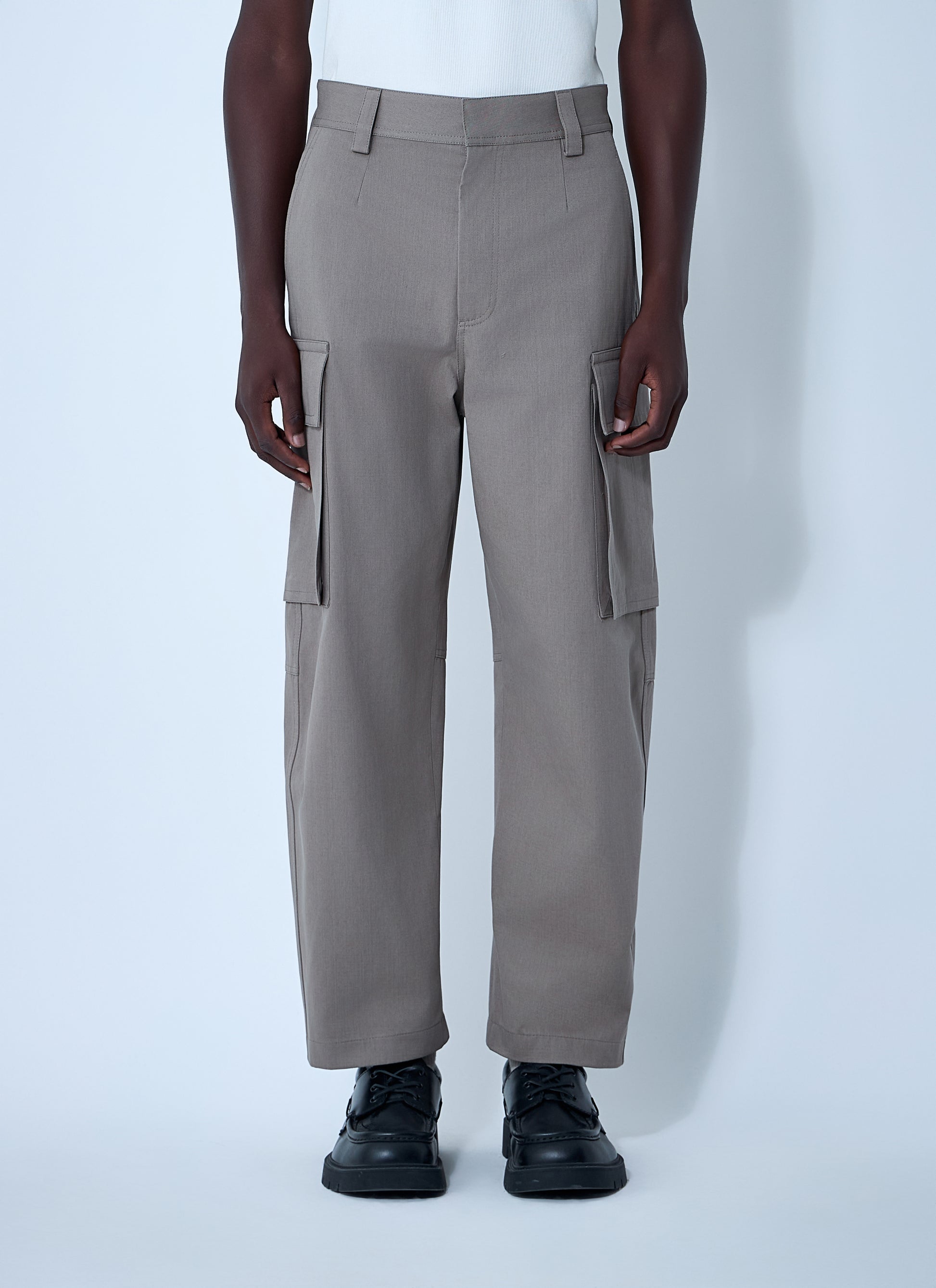 Bottega Veneta Men Cotton Twill Cargo Pants BOTTEGA VENETA
