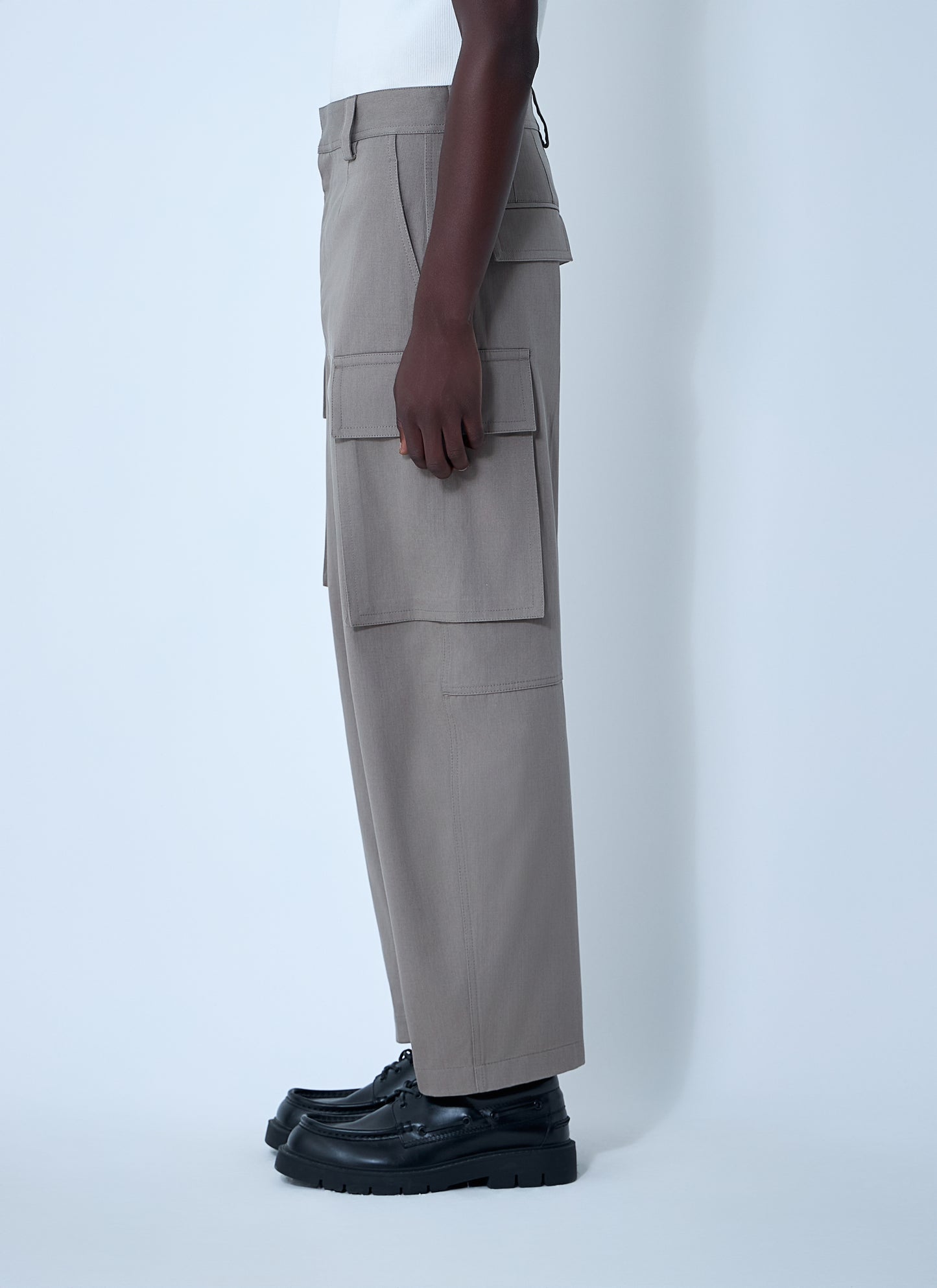 Bottega Veneta Men Cotton Twill Cargo Pants BOTTEGA VENETA