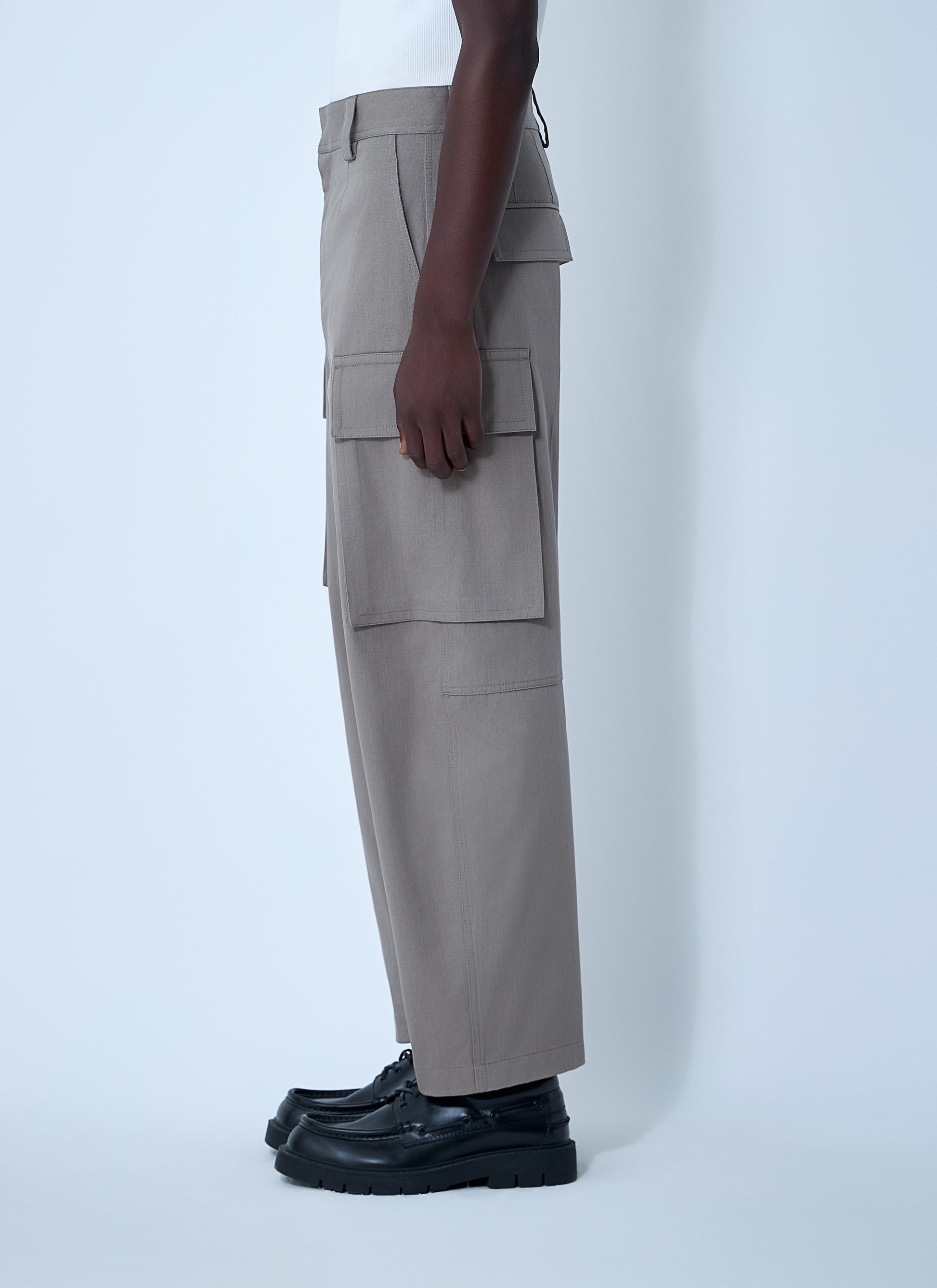 Bottega Veneta Men Cotton Twill Cargo Pants BOTTEGA VENETA