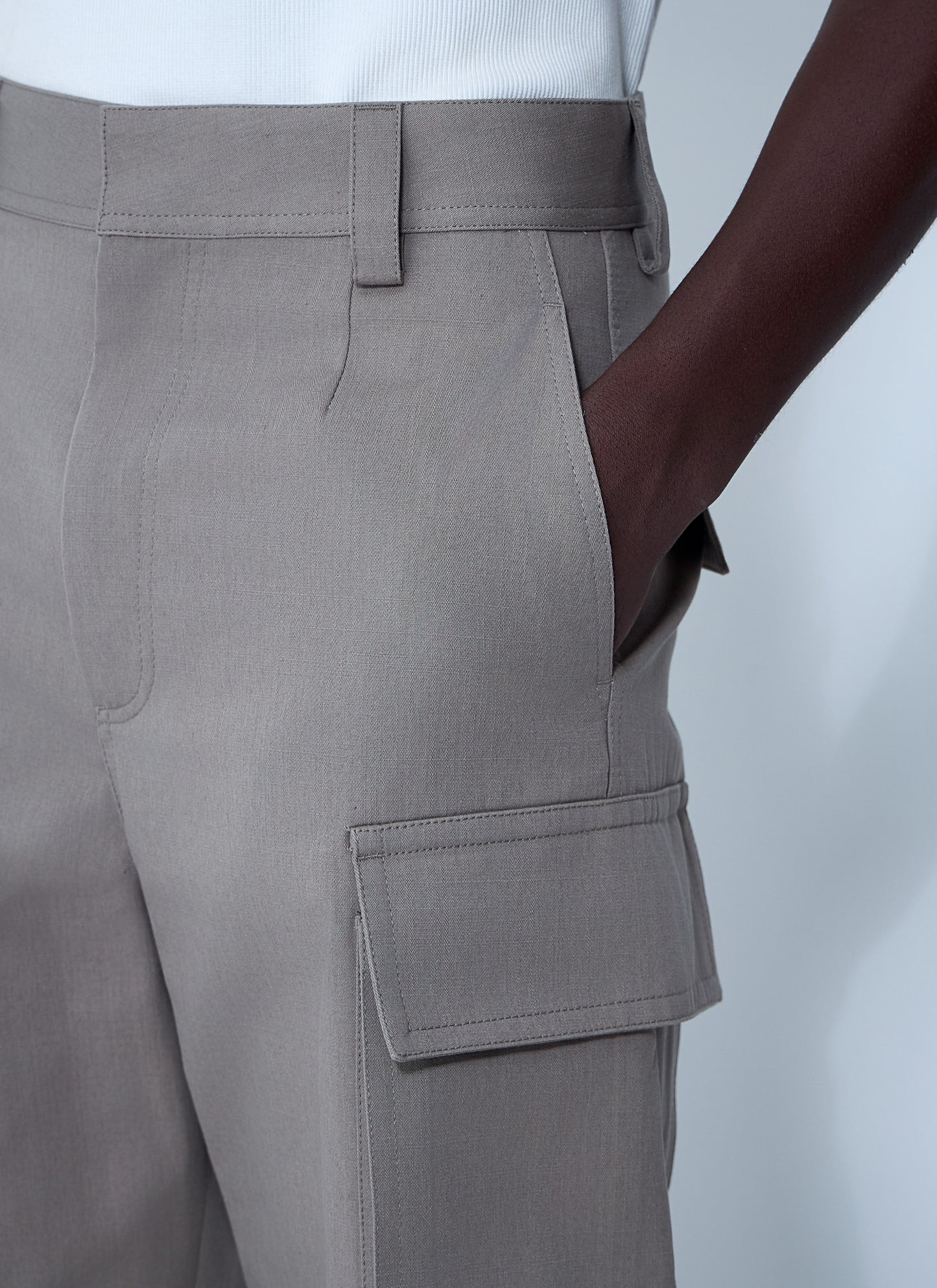 Bottega Veneta Men Cotton Twill Cargo Pants BOTTEGA VENETA