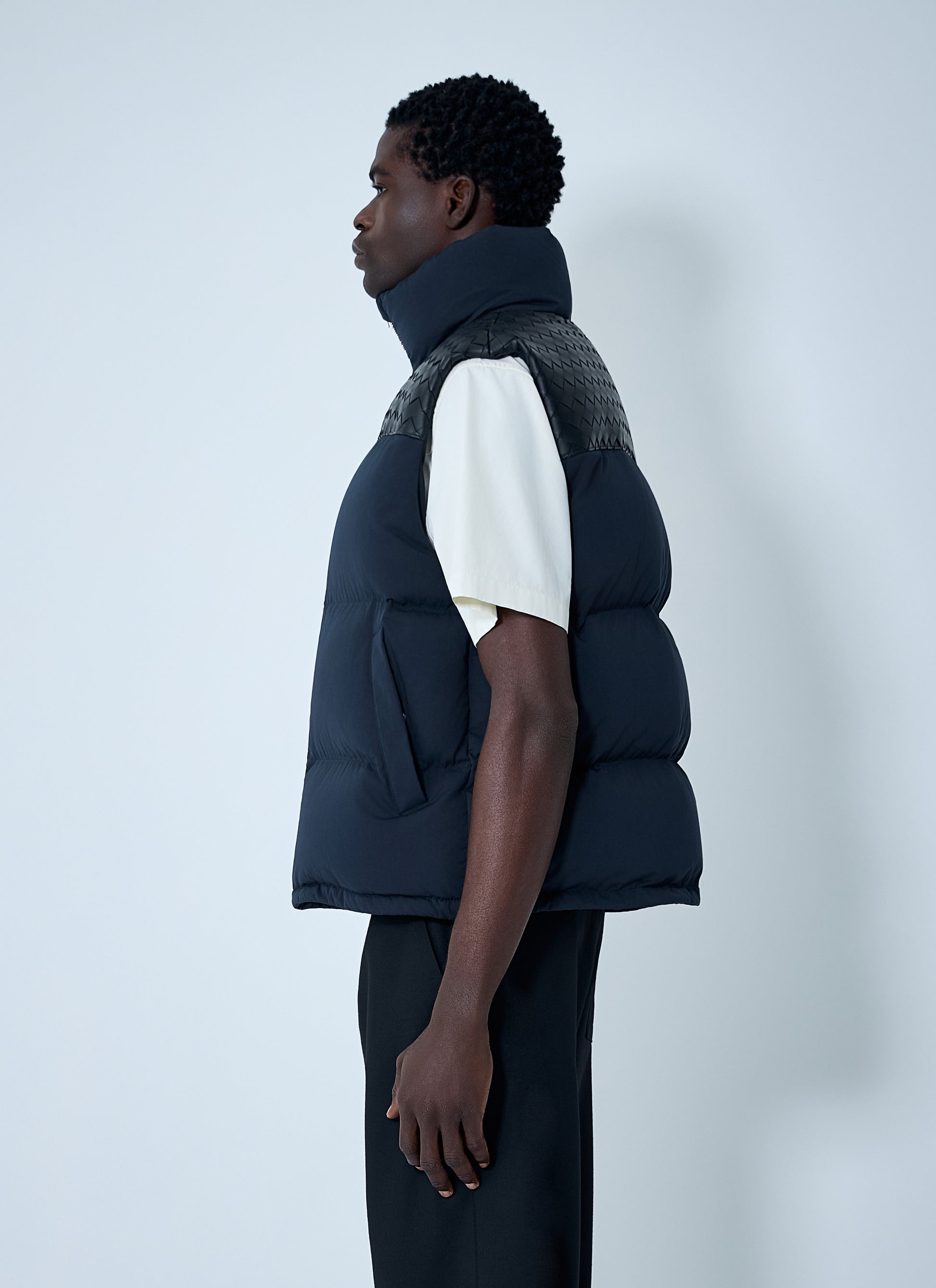 Bottega Veneta Men Tech Nylon Puffer Gilet BOTTEGA VENETA